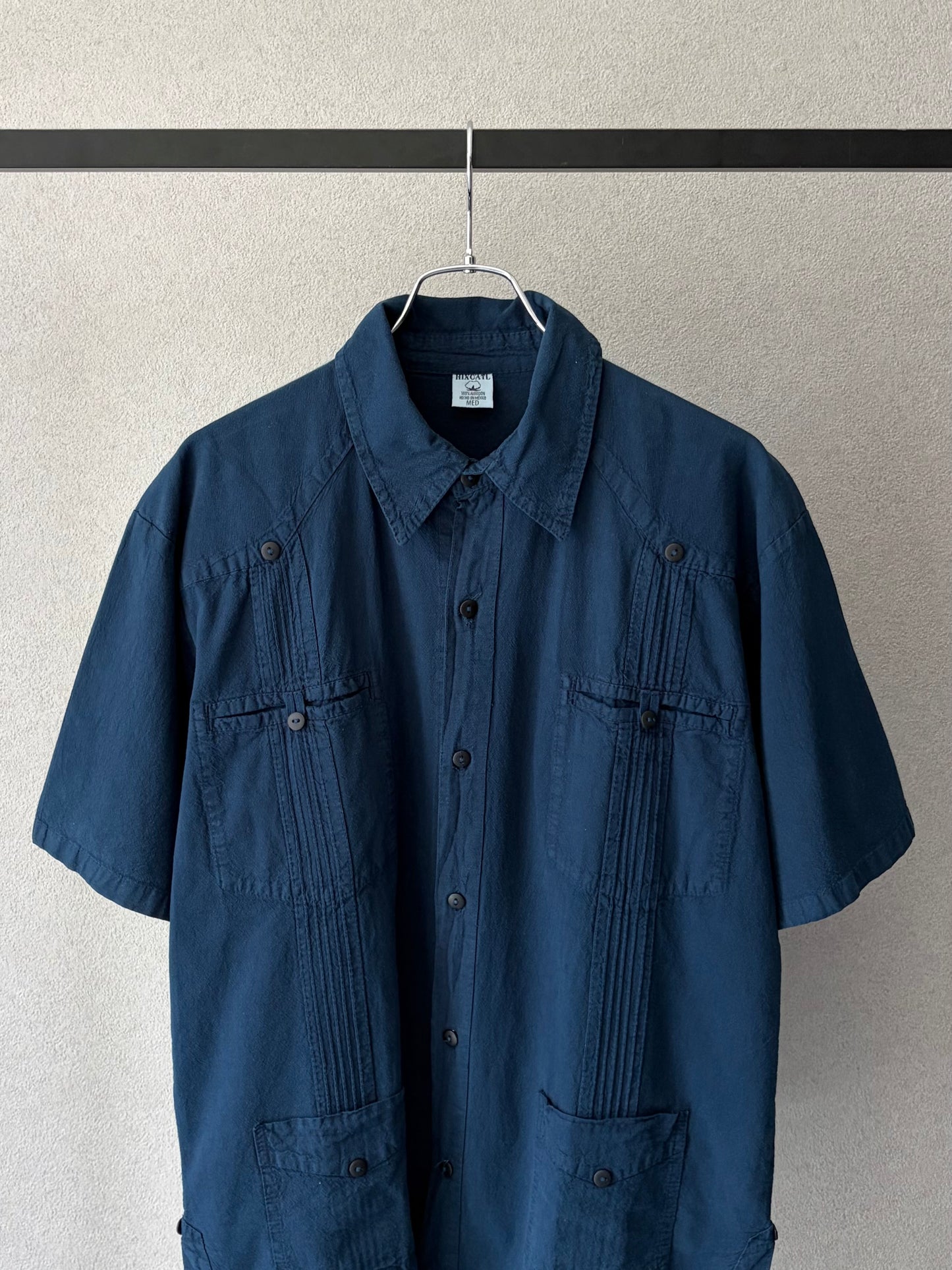 90's HIXCATL guayabera shirt