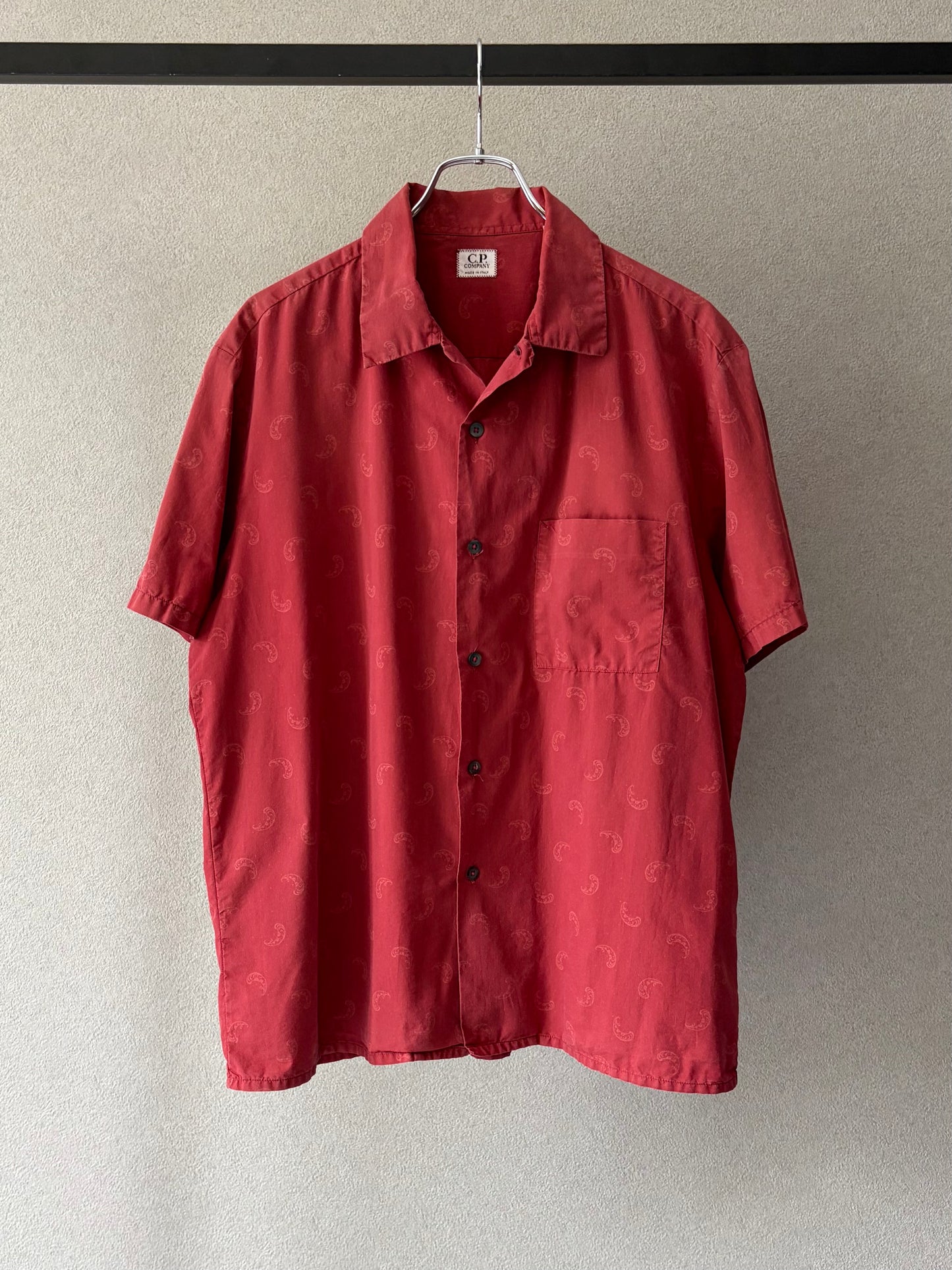 90's〜 C.P. COMPANY open collar shirt "Made in ITALY"