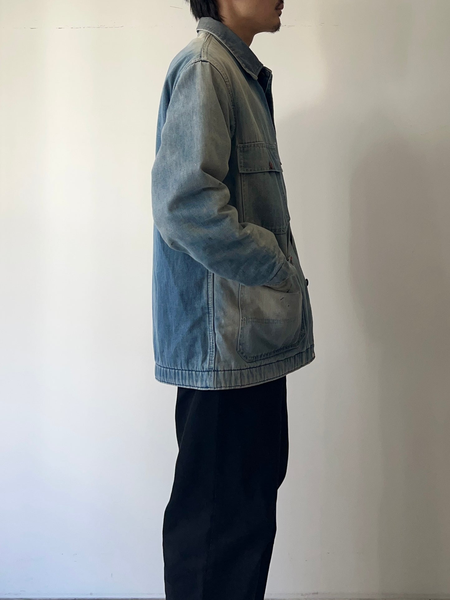 70's BIG MAC denim coverall jacket "Sun fade"