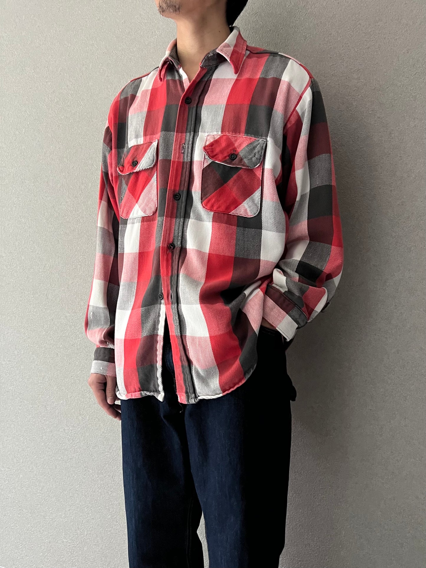 80's FIVE BROTHER flannel shirt "Made in USA"