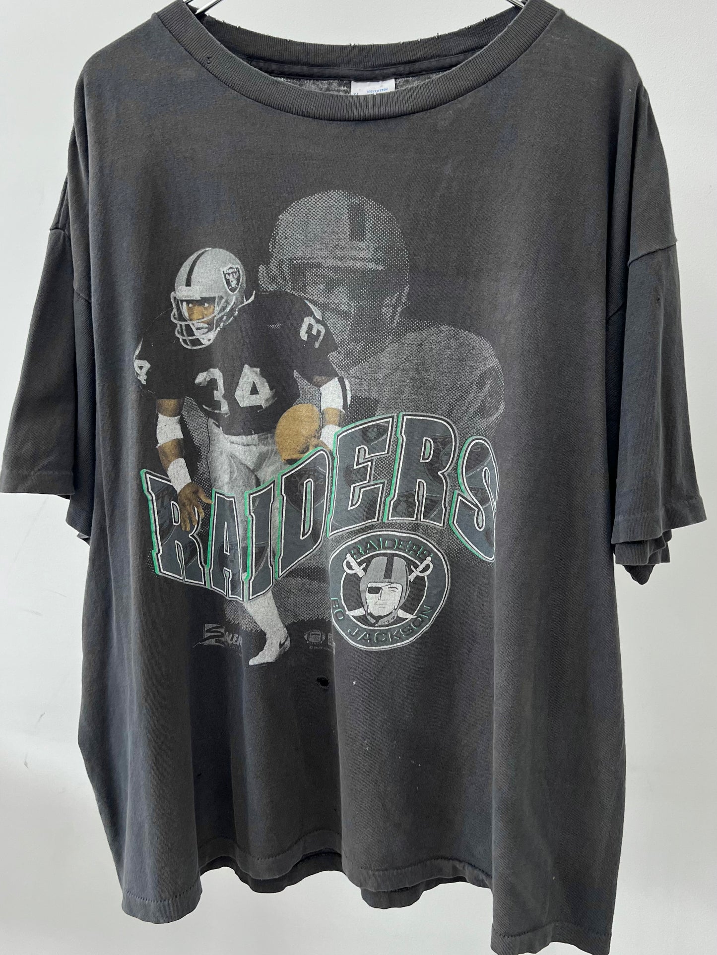 80's〜 RAIDRERS x BO JACKSON t-shirt "Made in USA"