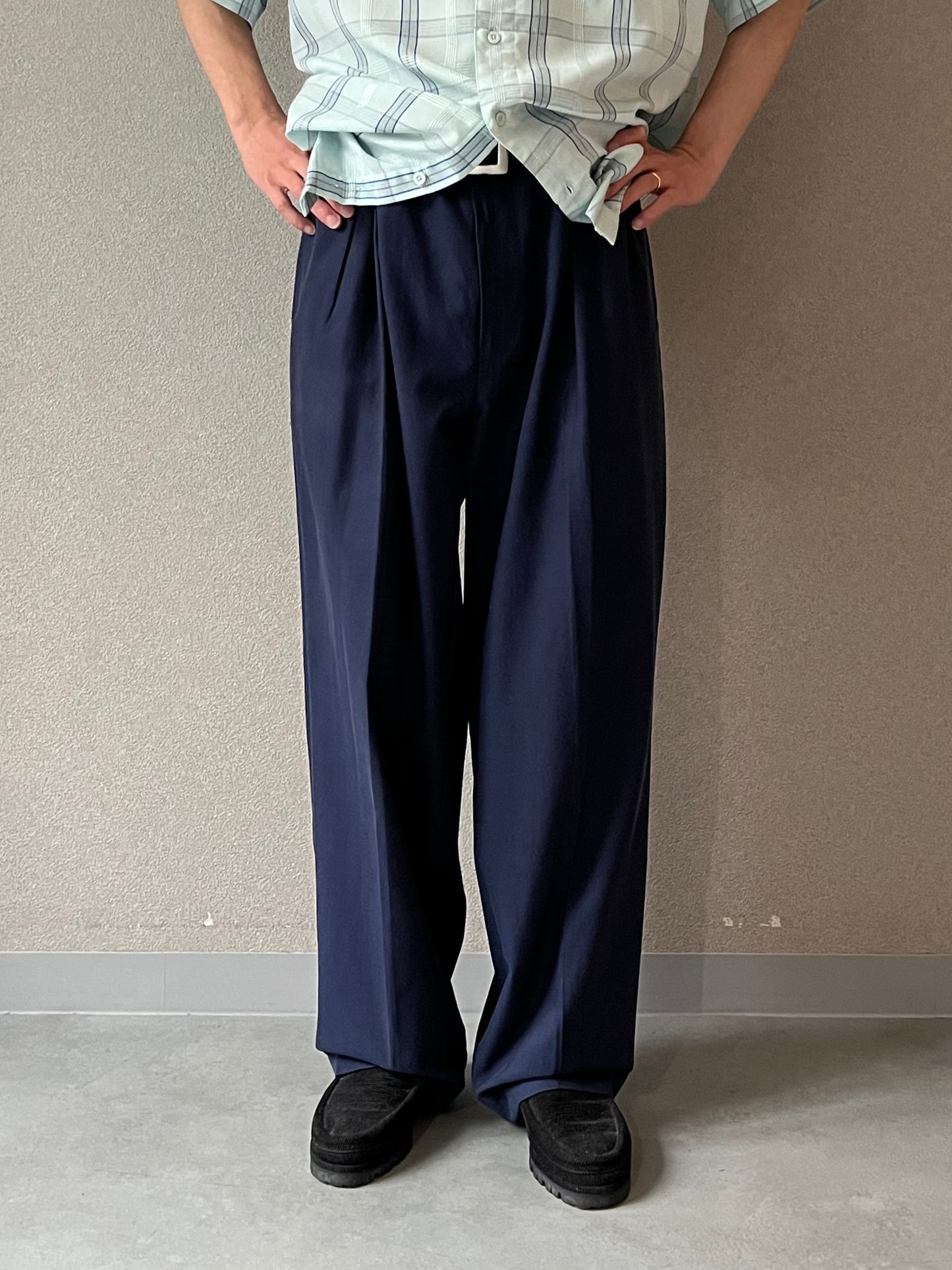 90's POLO GOLF silk×cotton slacks "DEAD STOCK"