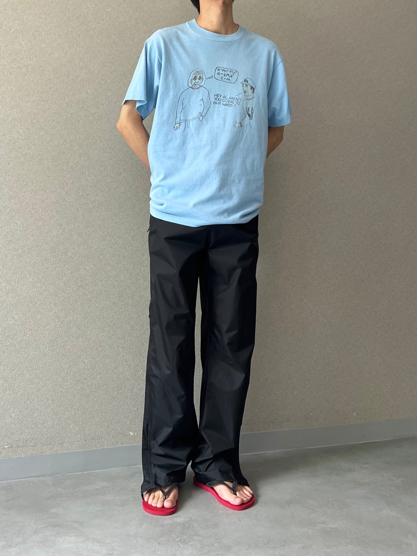 90's UNKNOWN print t-shirt "Made in  USA"