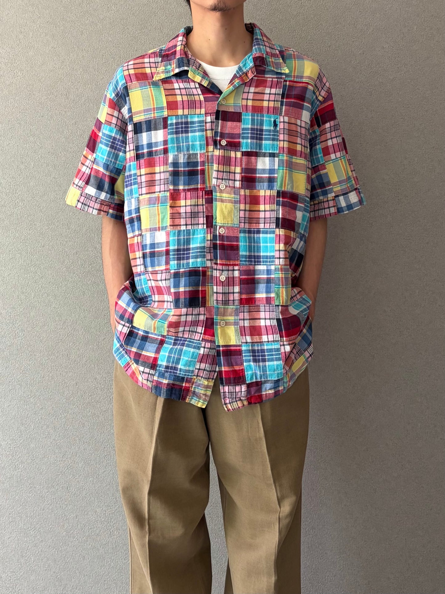 90's Polo Ralph Lauren open collar shirt "ANDY CAMP"
