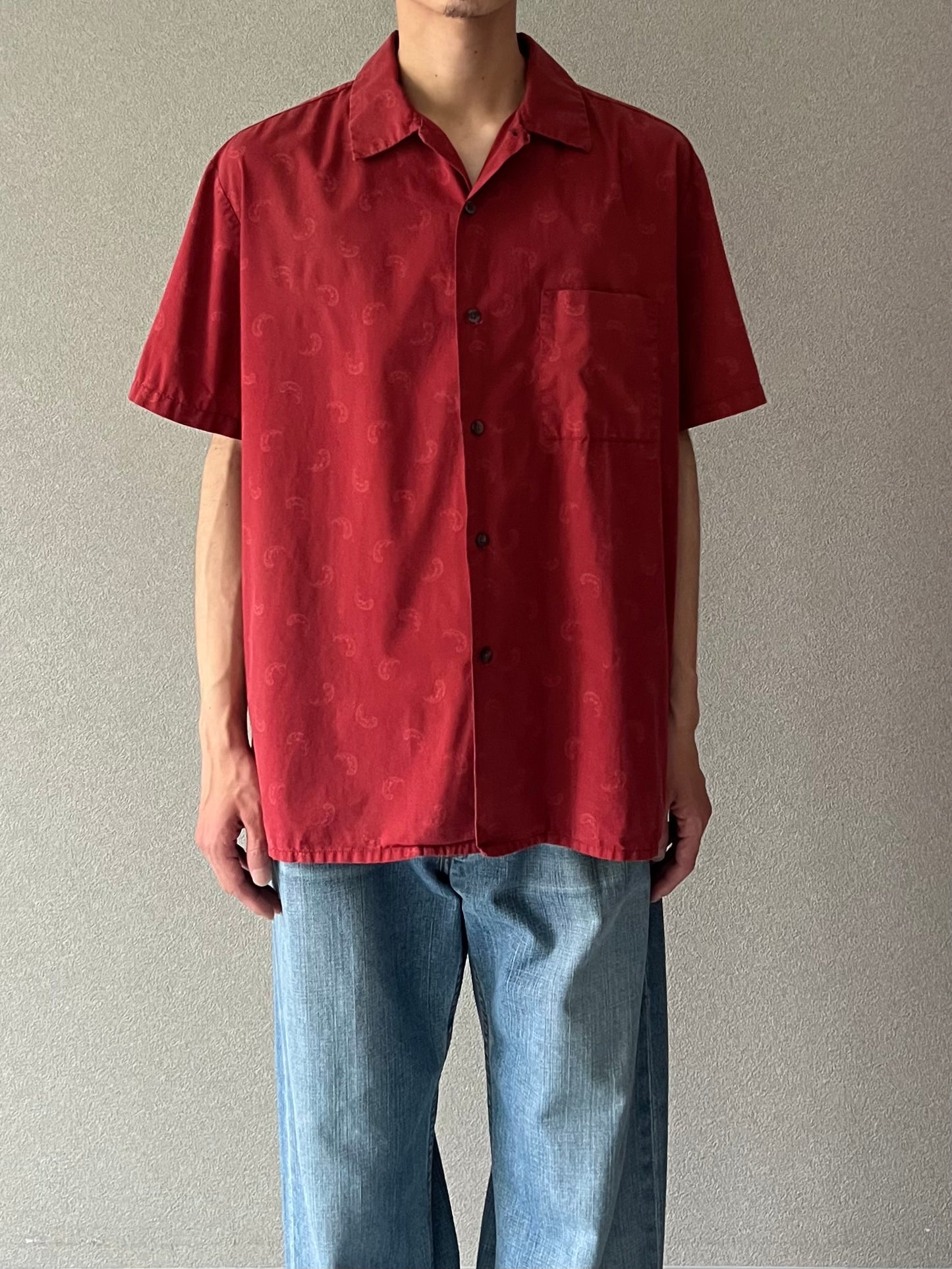 90's〜 C.P. COMPANY open collar shirt "Made in ITALY"