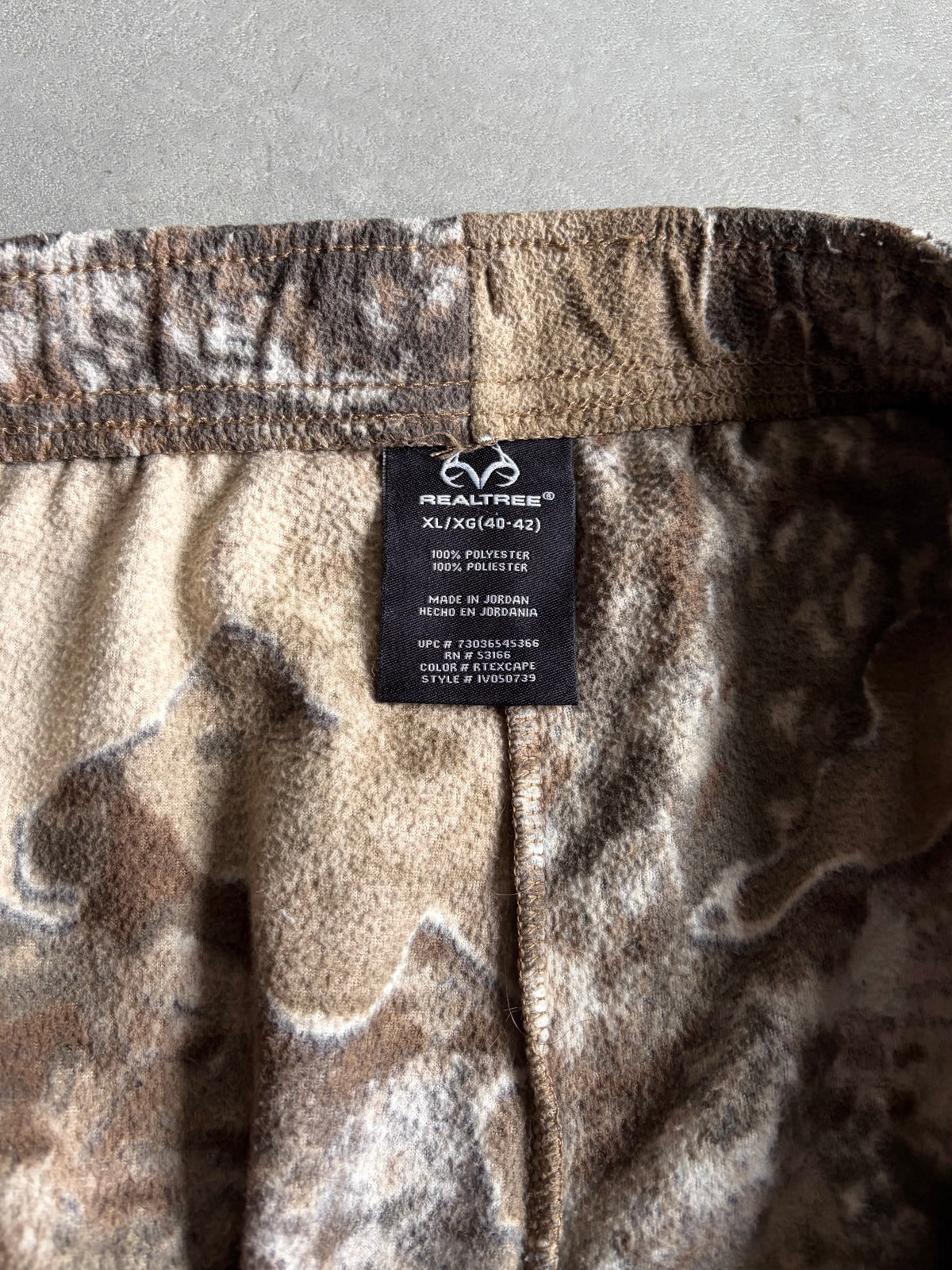 00's REALTREE fleece pants