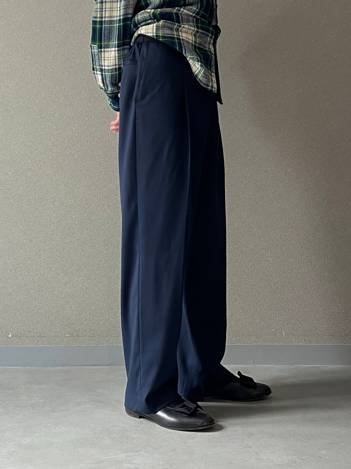 00's DANIEL CREMIEUX × Loro Piana wool slacks