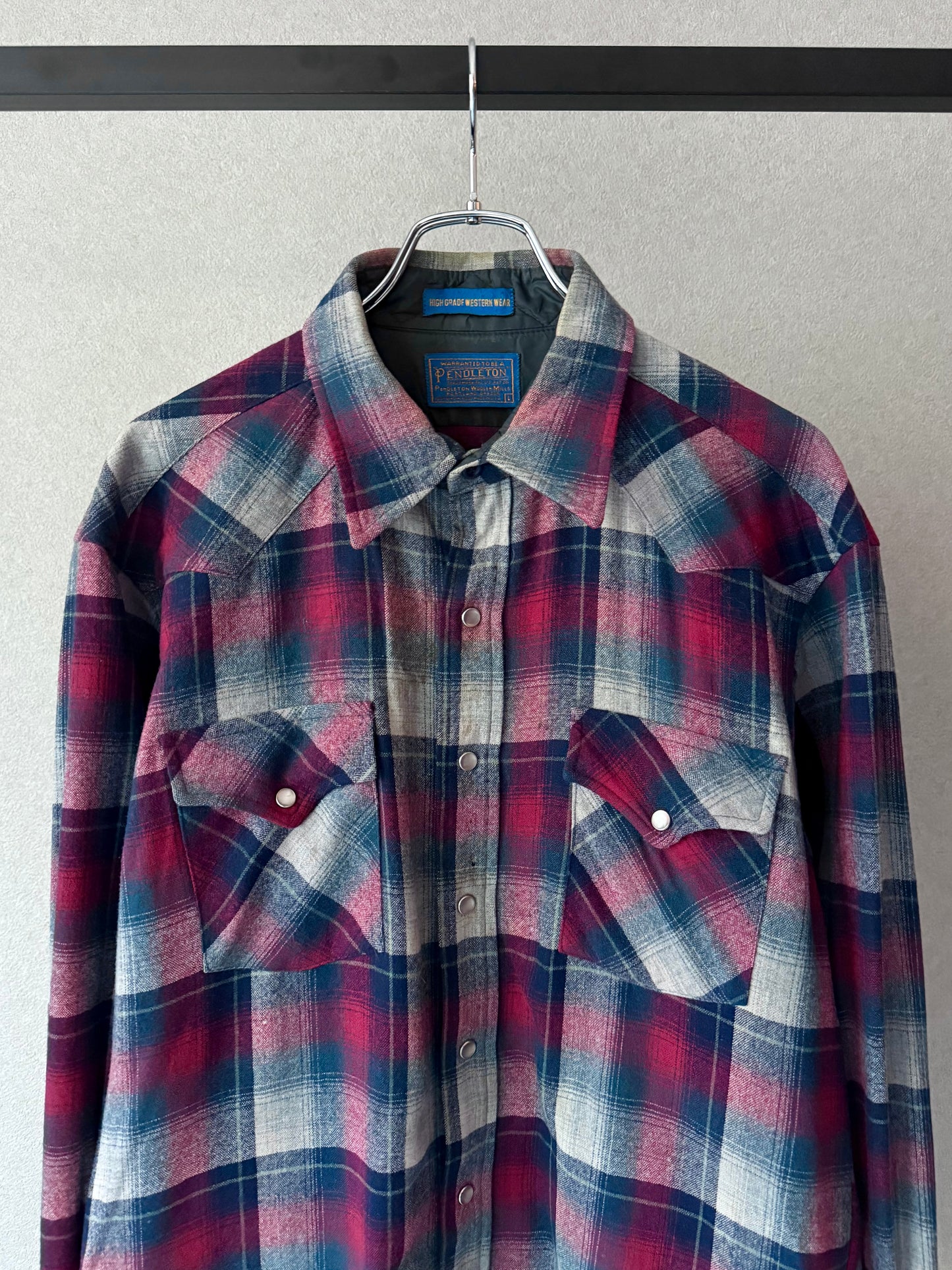 90's PENDLETON western wool shirt "Made in USA"