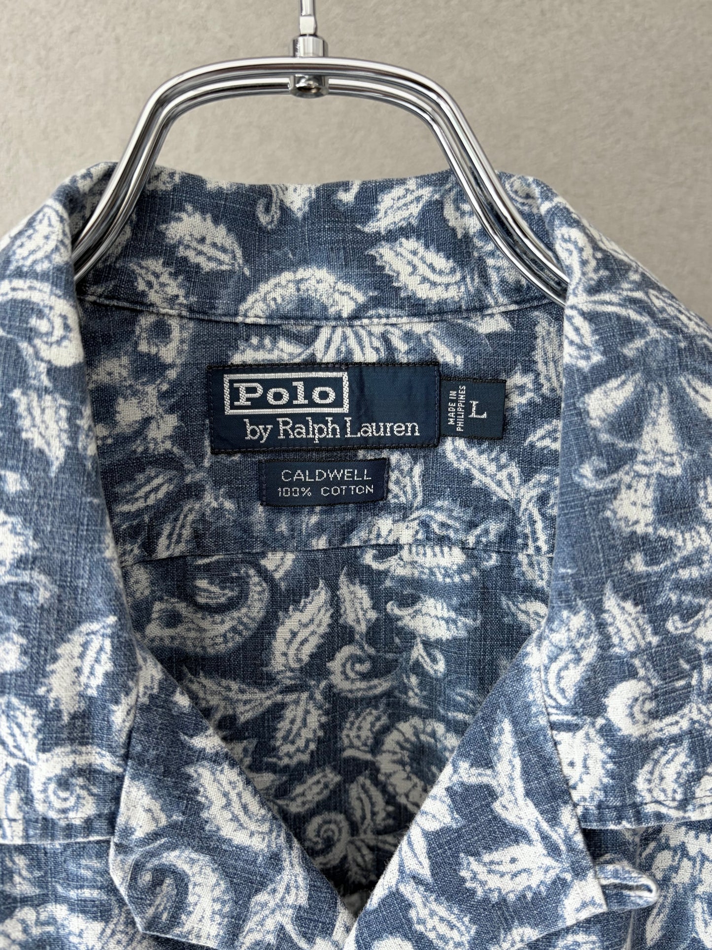 90's Polo Ralph Lauren open collar shirt "CALDWELL"