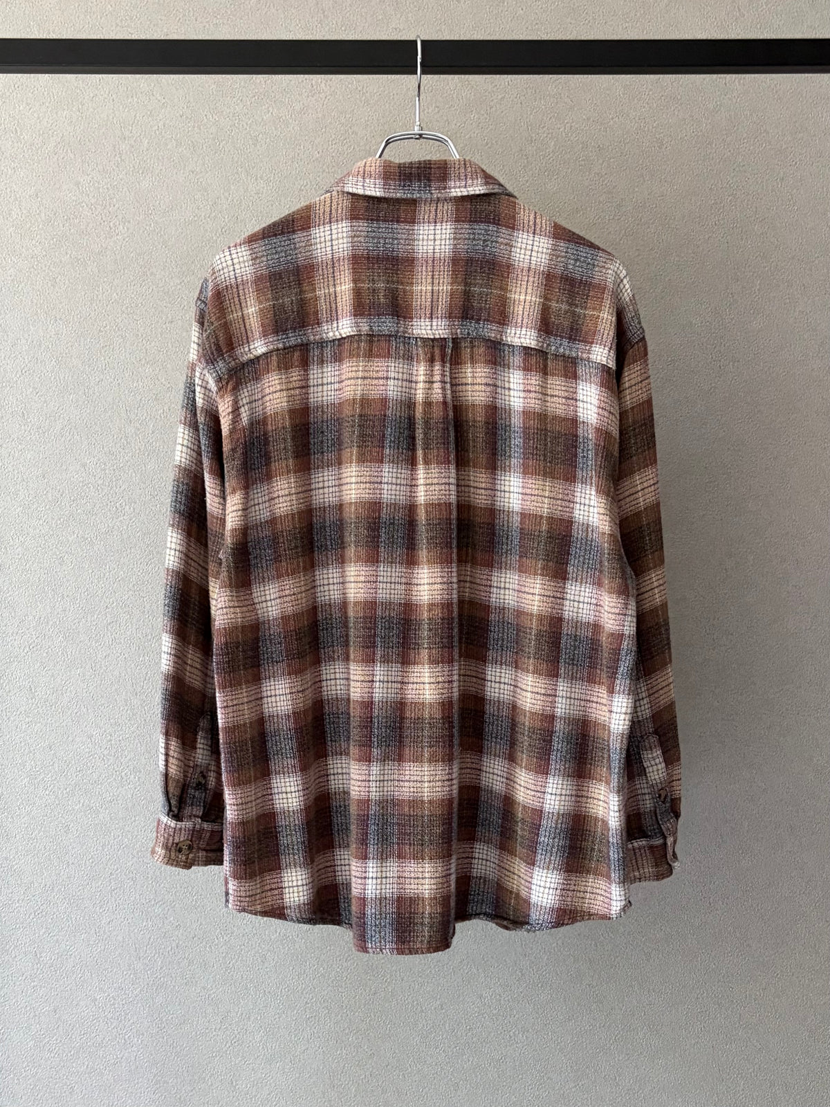 00's BASIC EDITIONS pullover flannel shirt