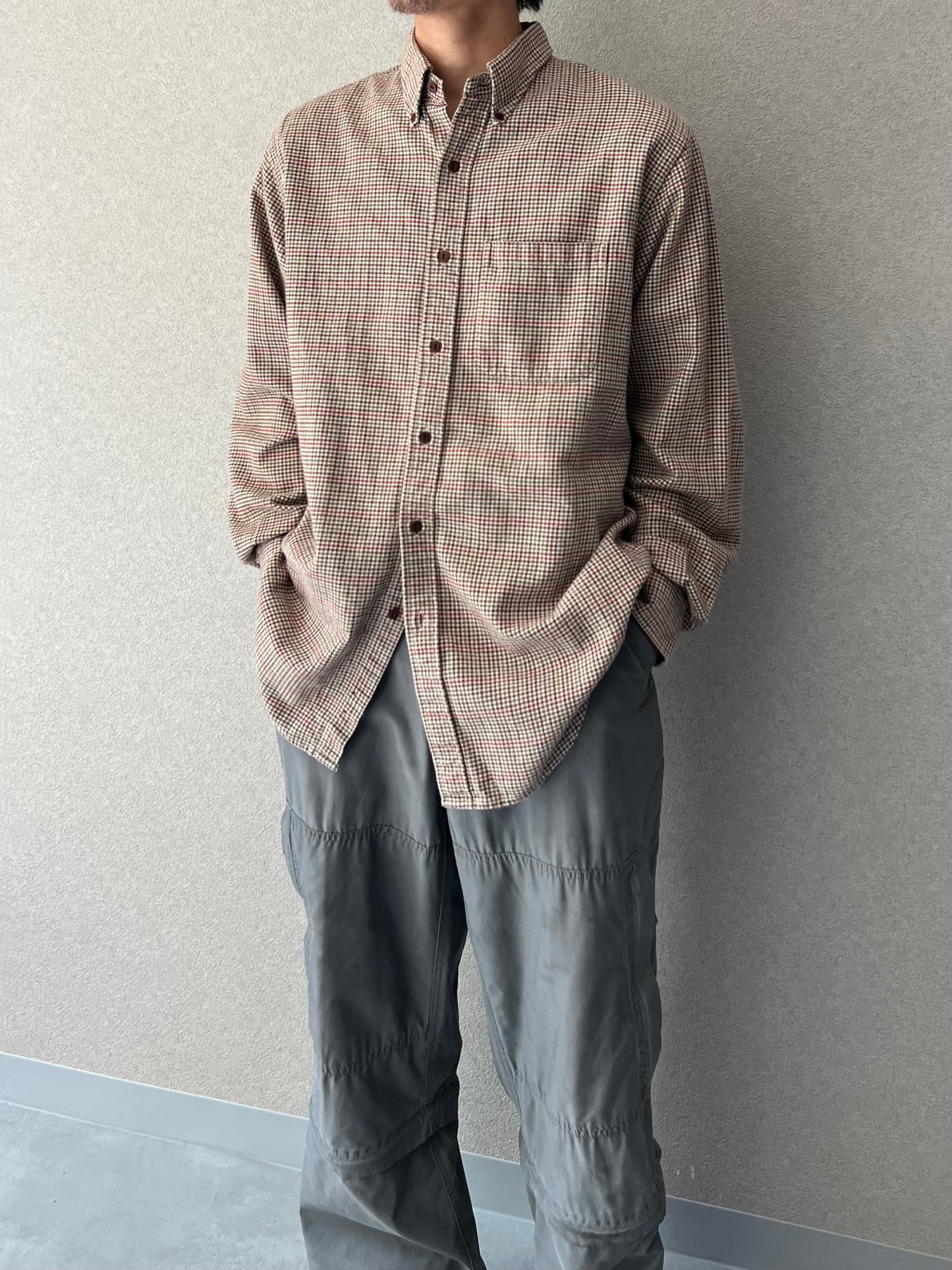90's LANDS' END flannel shirt