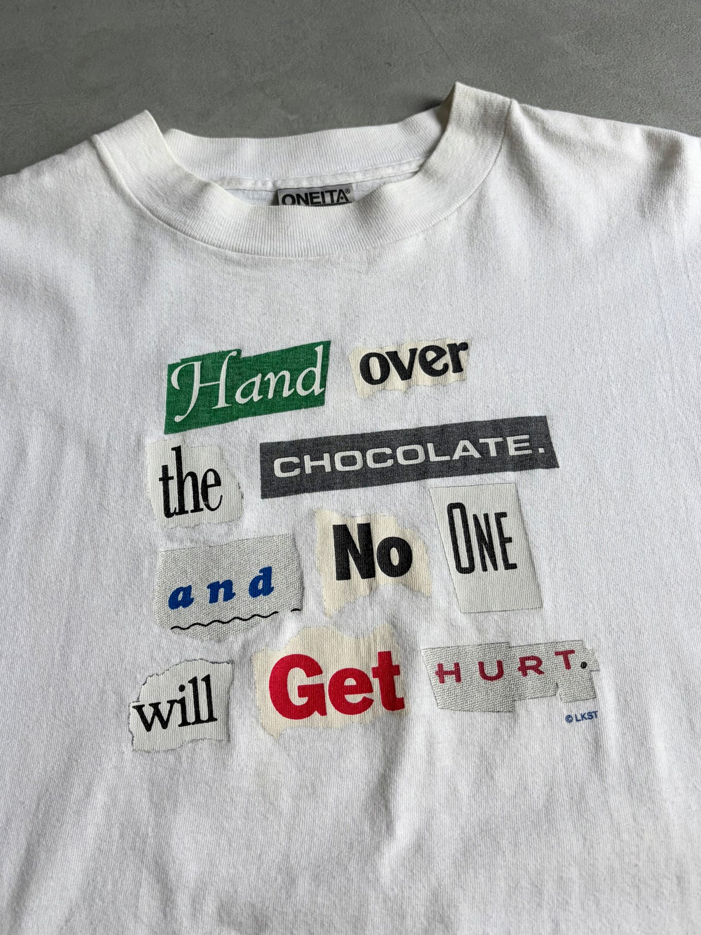 90's UNKNOWN message t-shirt