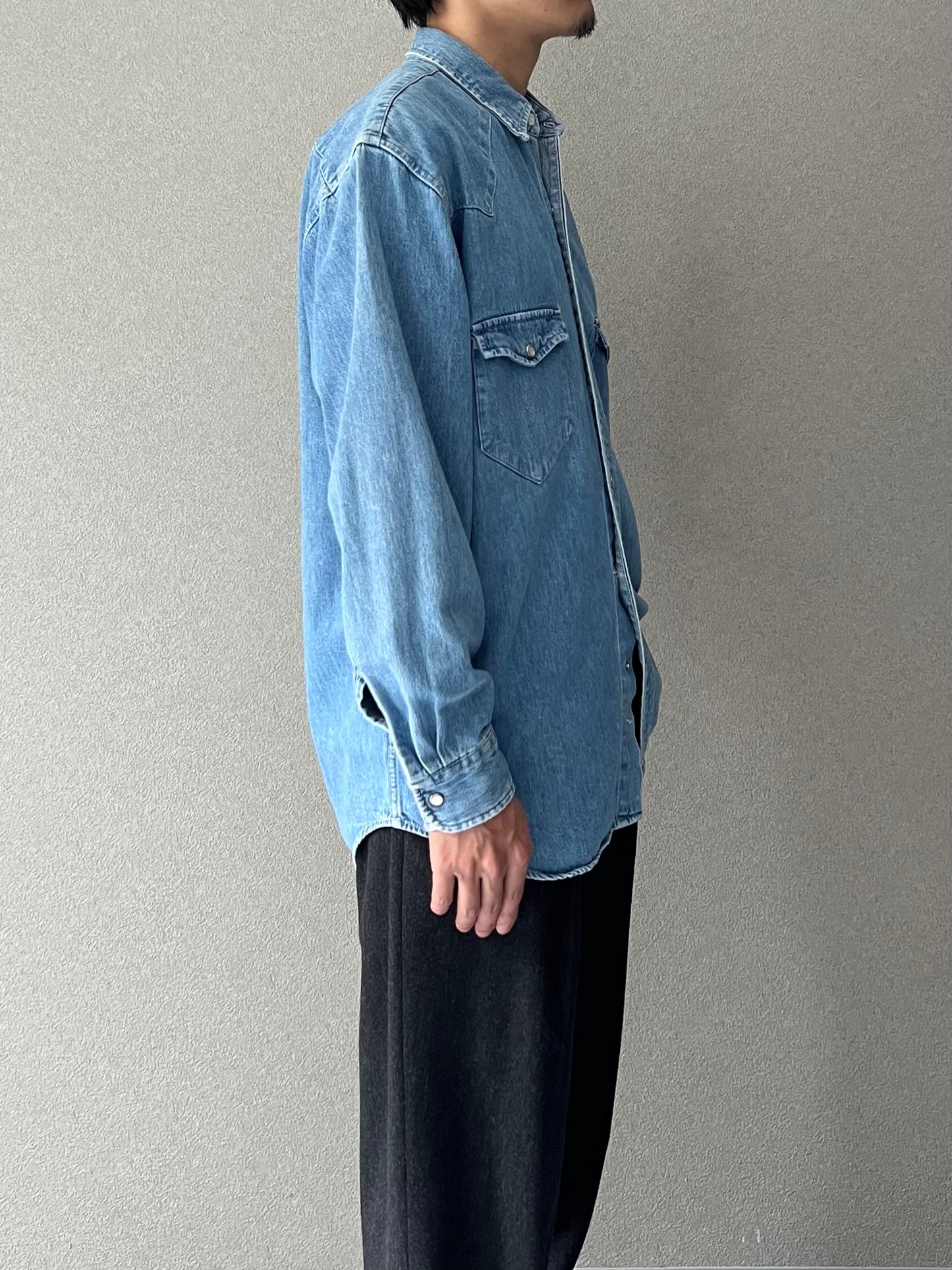 90's GAP denim western shirt