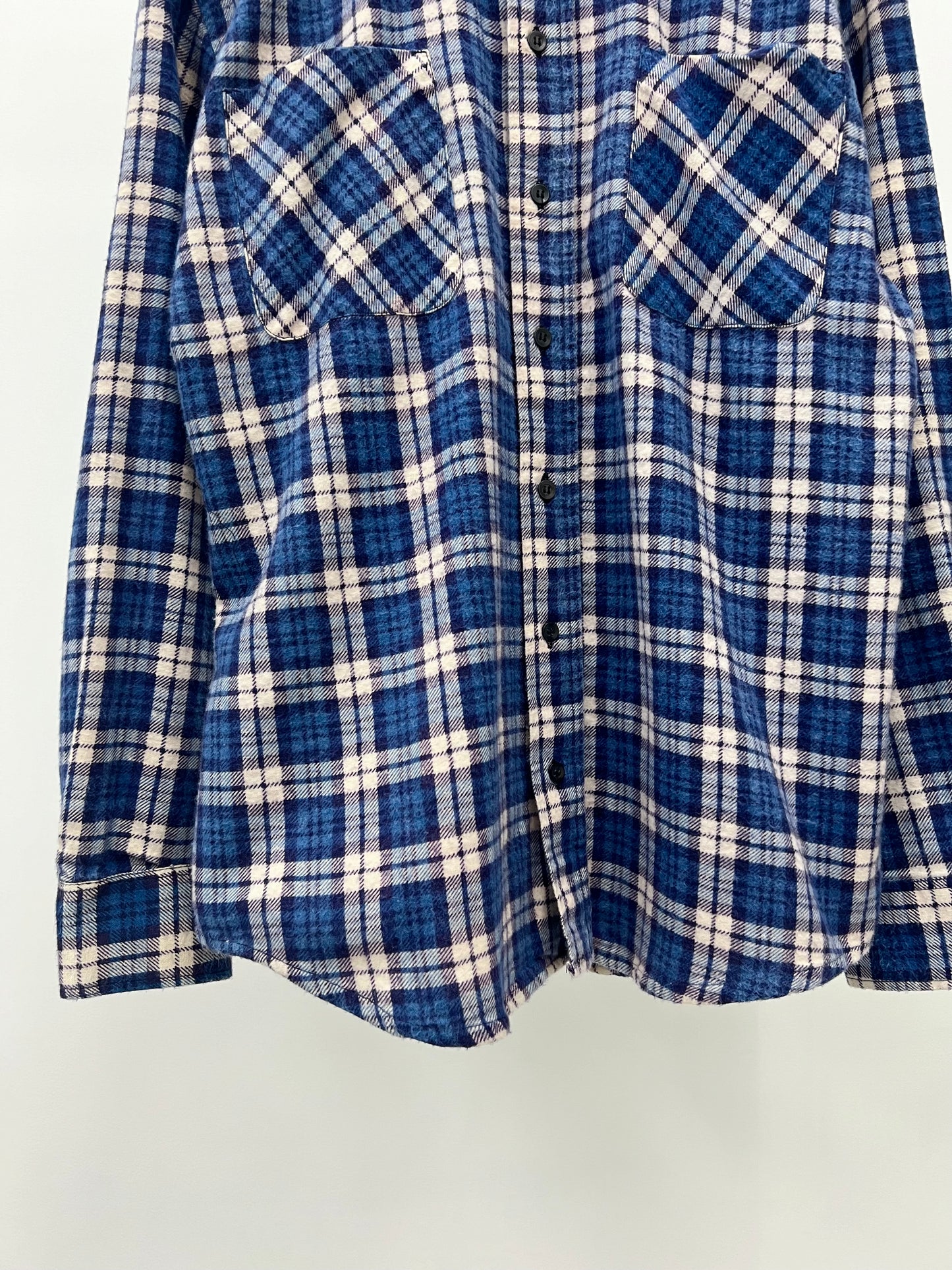 80's SAUGATUCK print flannel shirt