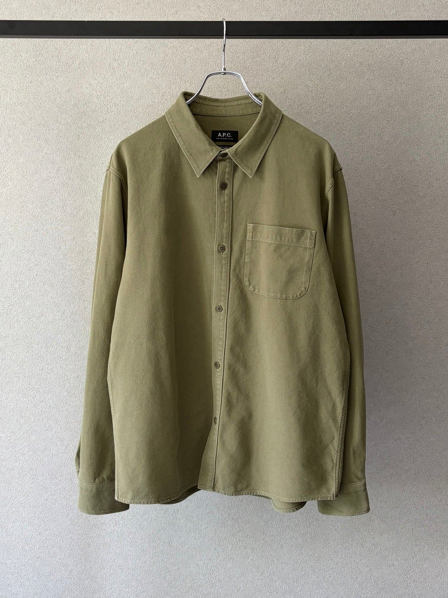00's A.P.C. cotton x linen shirt