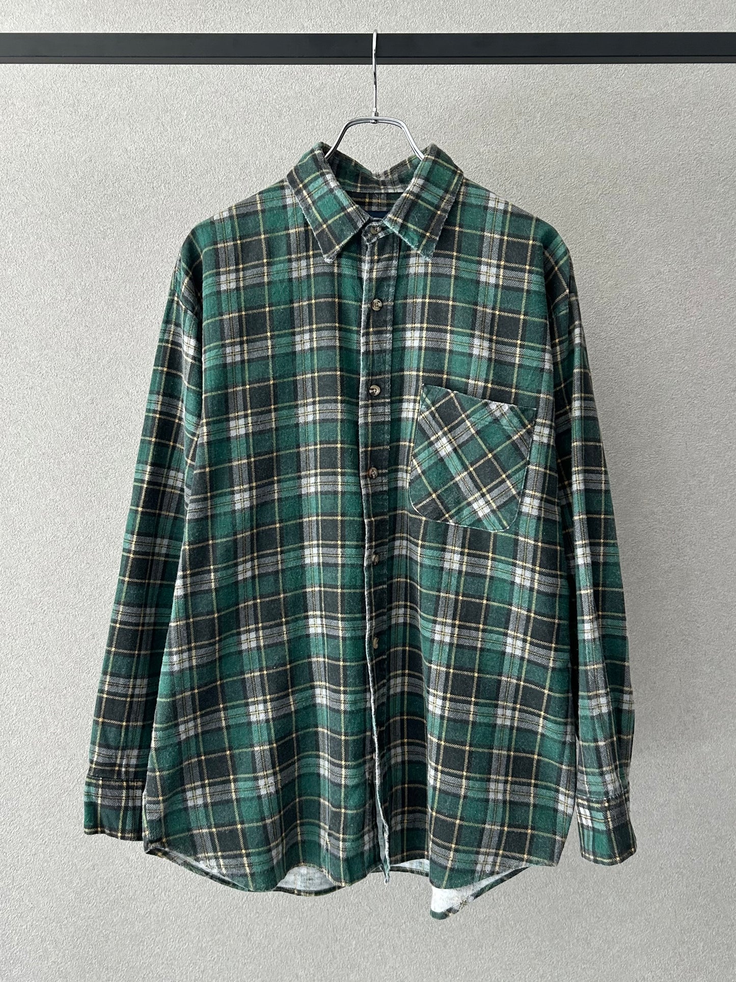 90's PURITAN printed flannel shirt