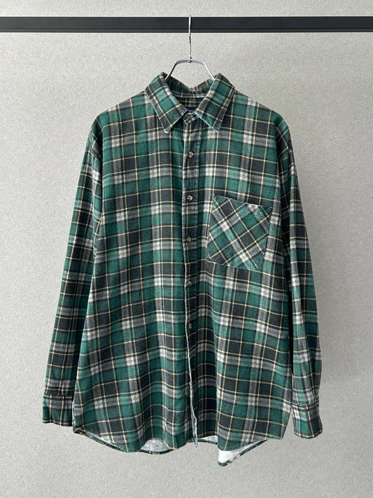 90's PURITAN printed flannel shirt