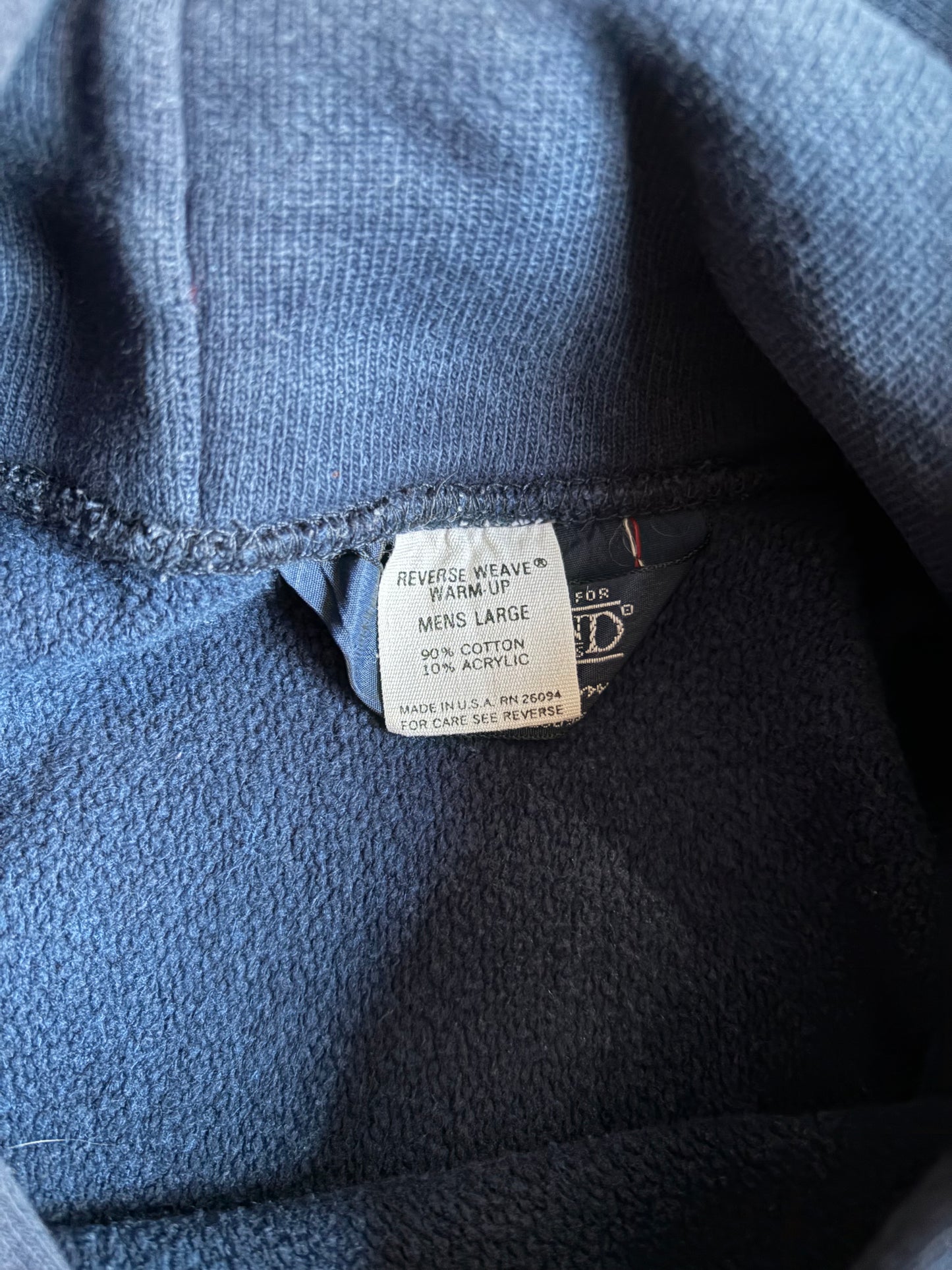 80's Champion × LANDS END REVERSE WEAVE hoodie "Made in USA"