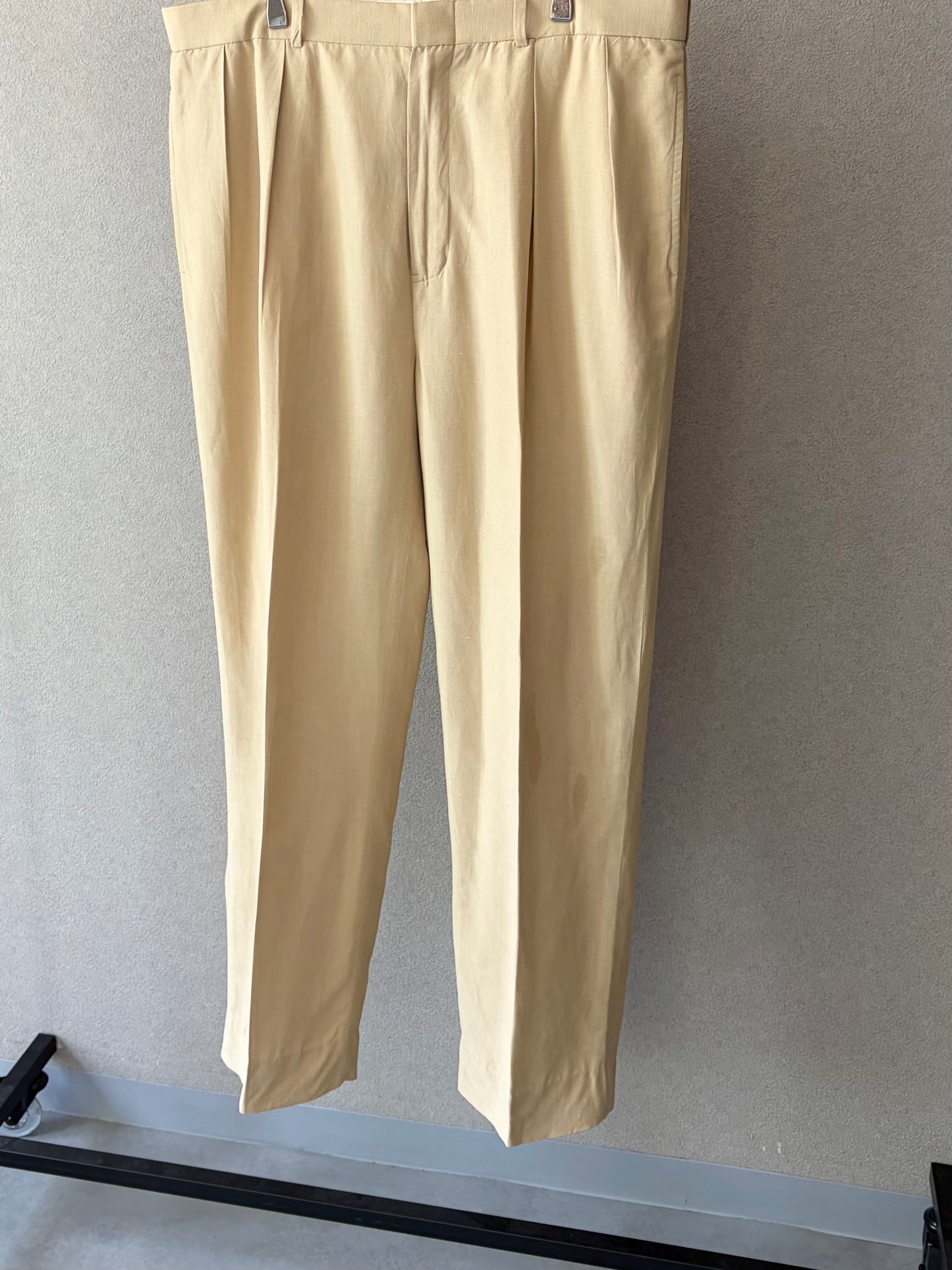 00's Polo Ralph Lauren linen×silk slacks