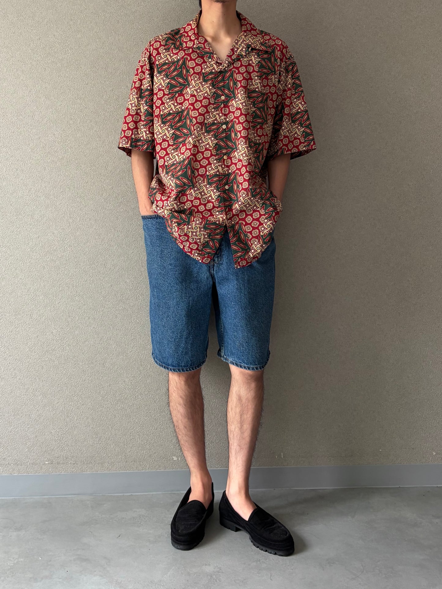 80's〜 Polo Ralph Lauren open collar shirt