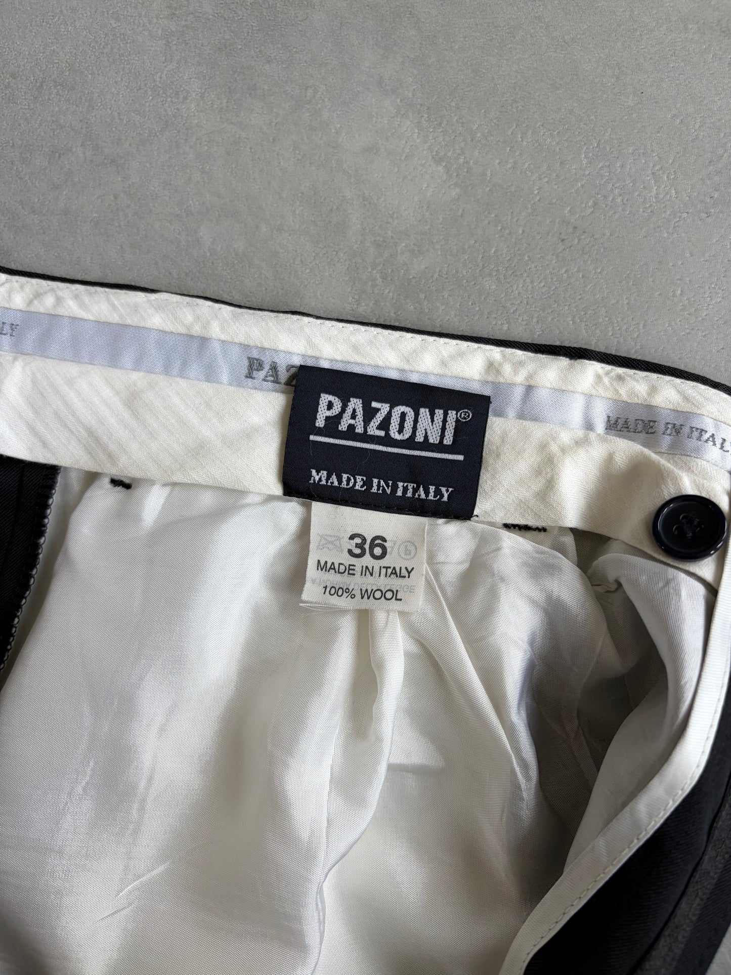 00's PAZONI wool slacks "Made in ITALY"