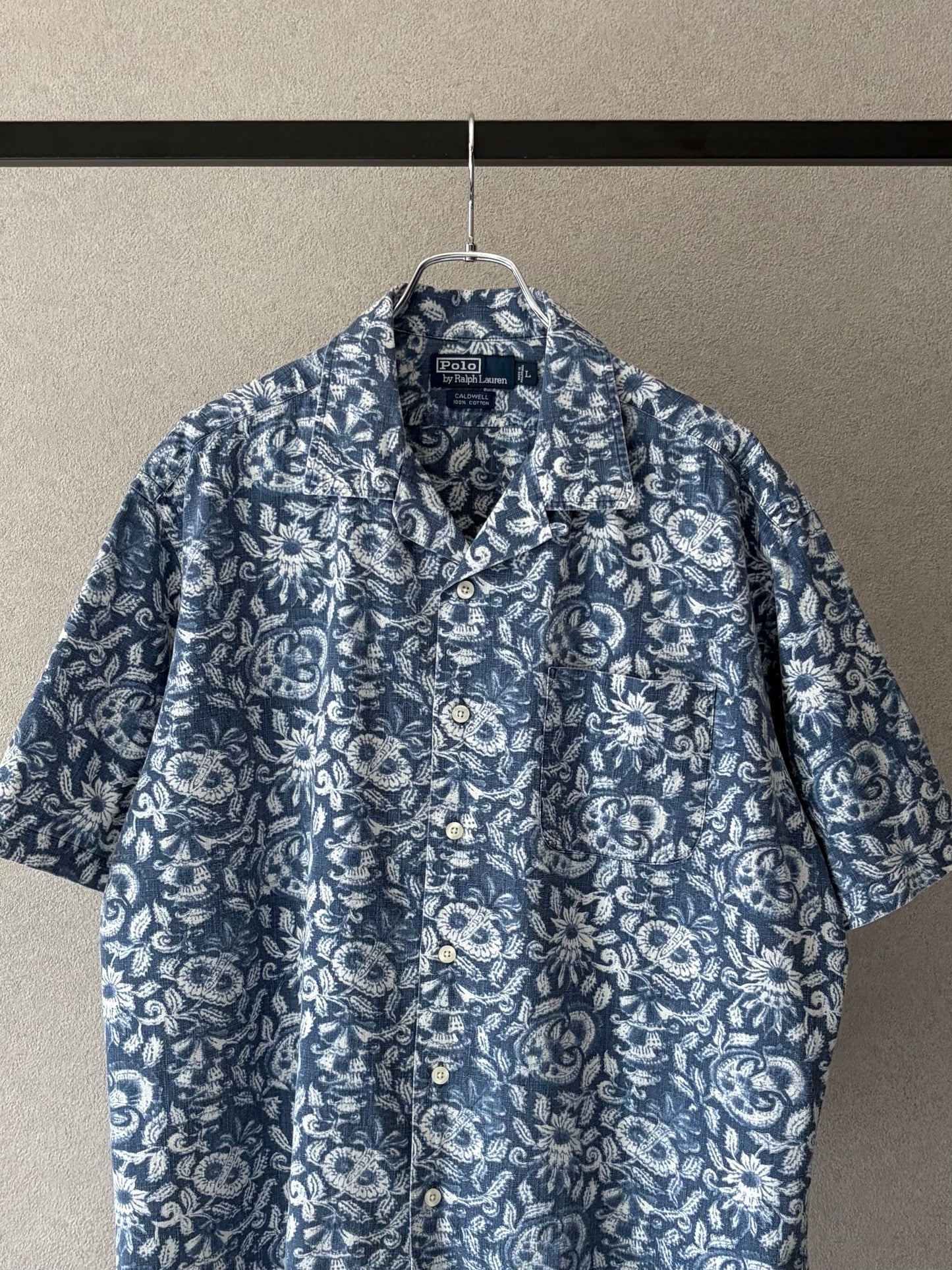 90's Polo Ralph Lauren open collar shirt "CALDWELL"