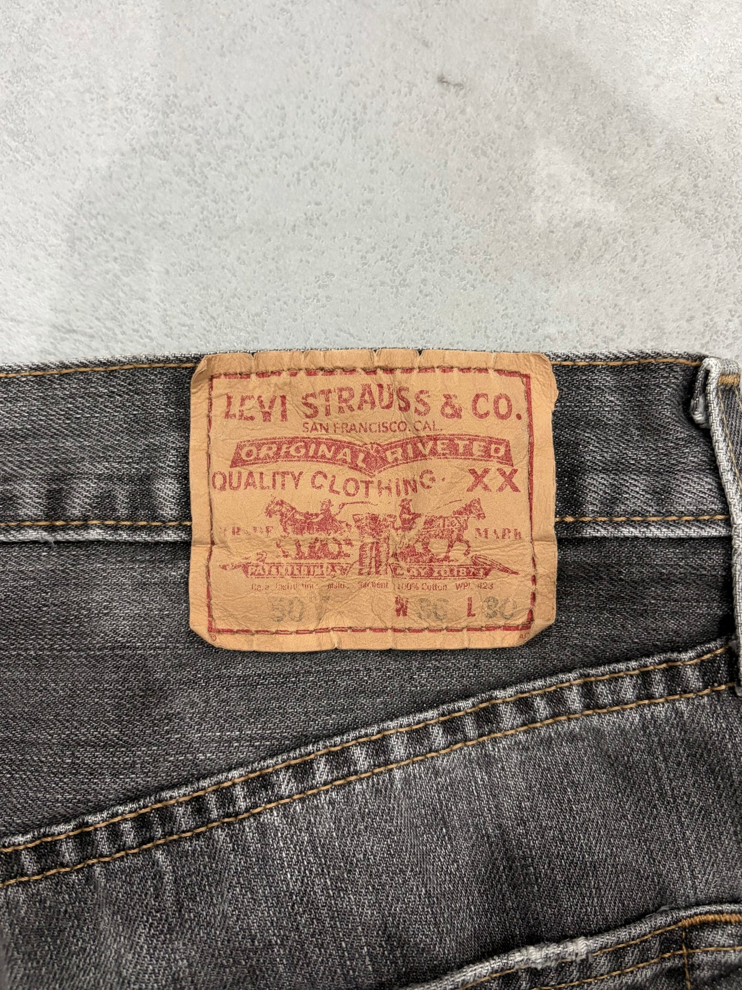 00's Levi's 501 denim pants "Yarn dyed"