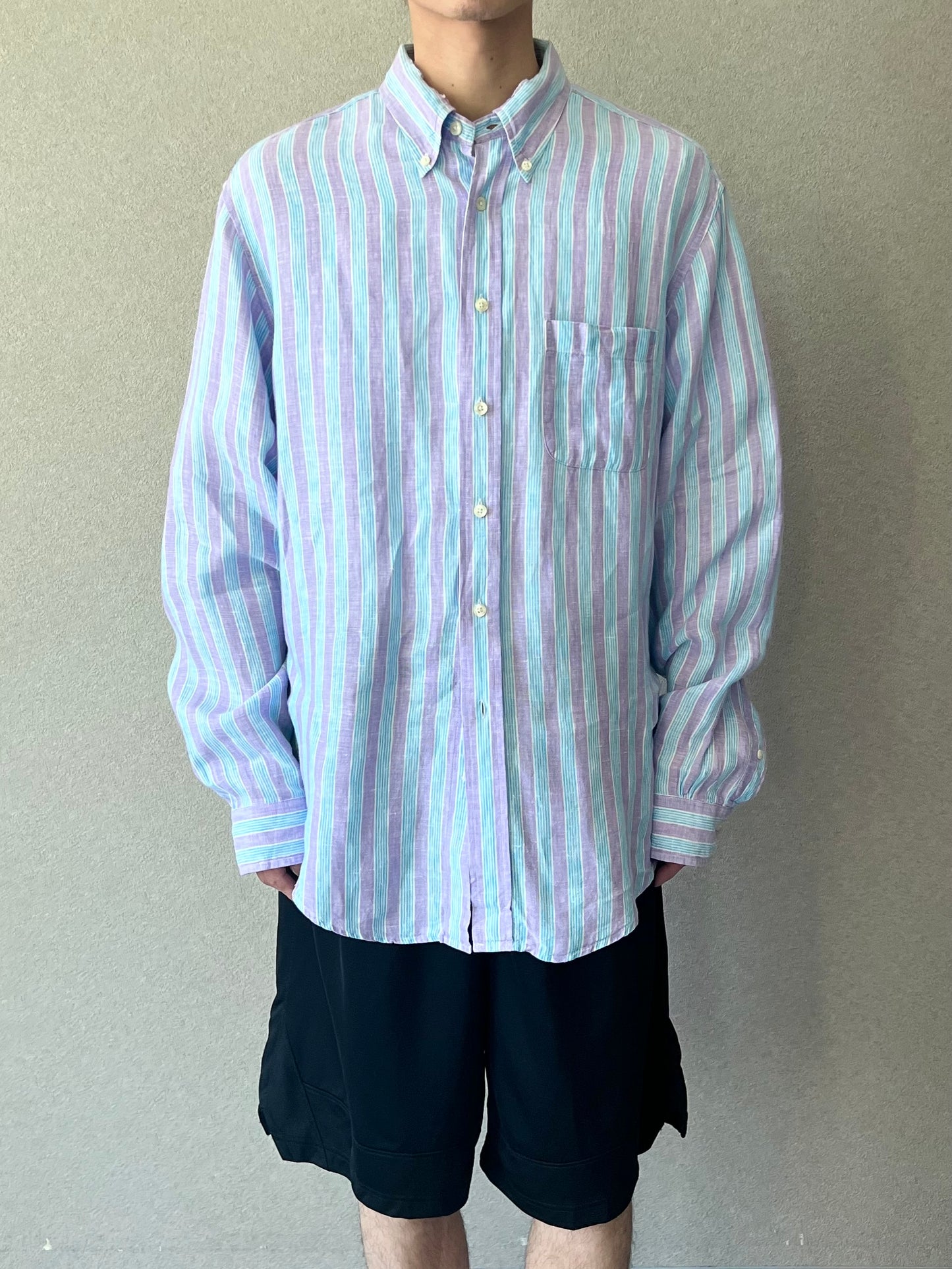 00's Brooks Brothers linen BD shirt