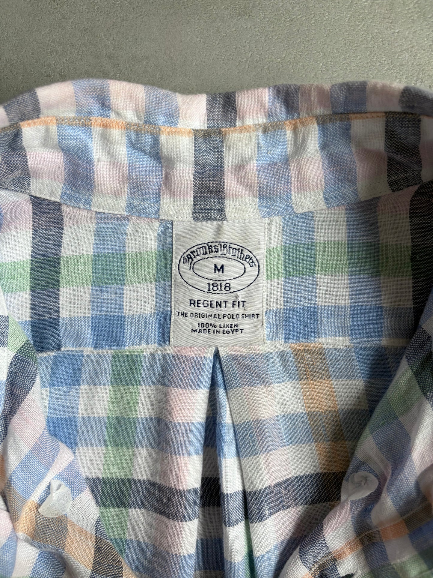 00's Brooks Brothers linen BD shirt