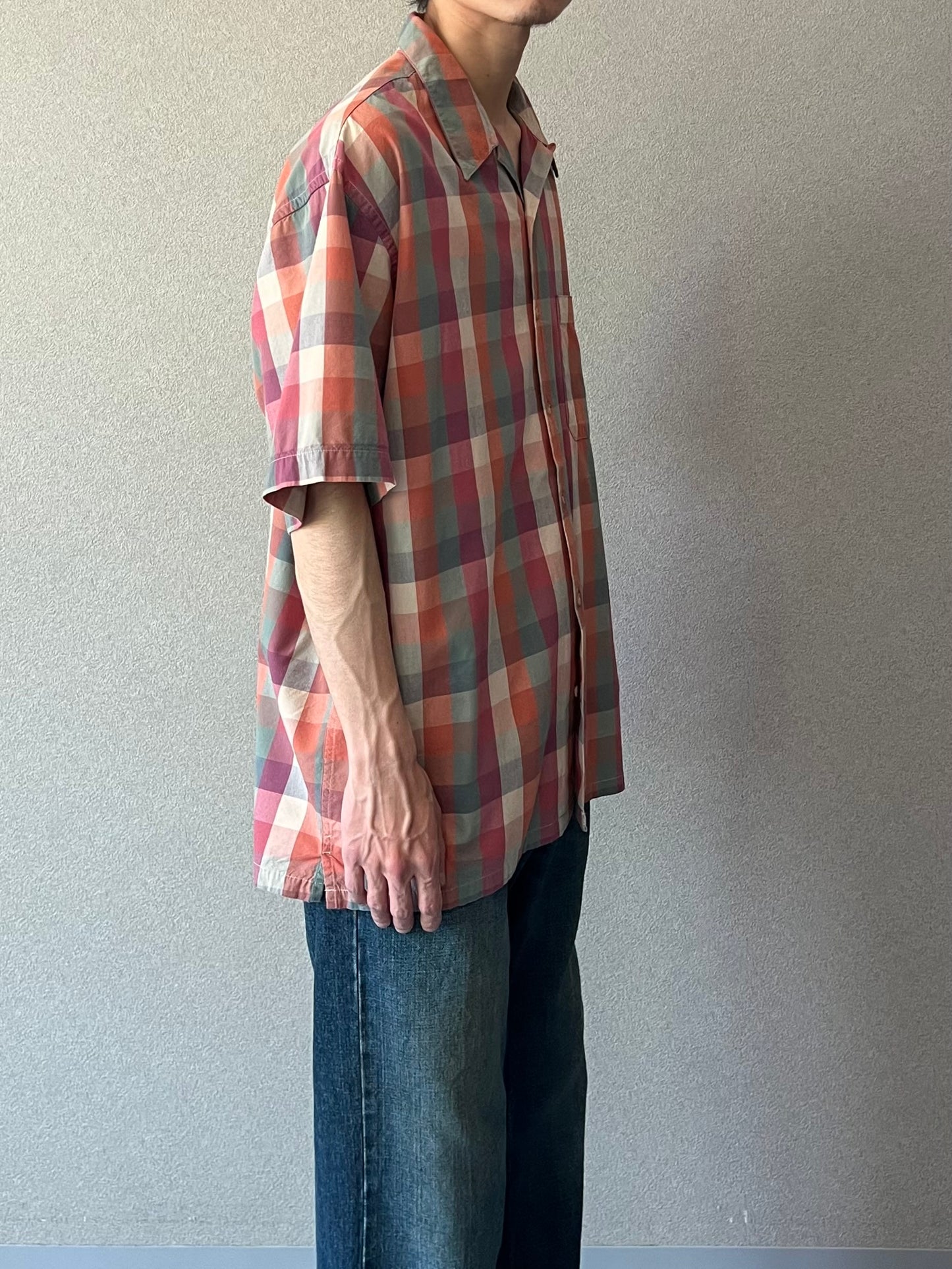 00's PENDLETON open collar shirt
