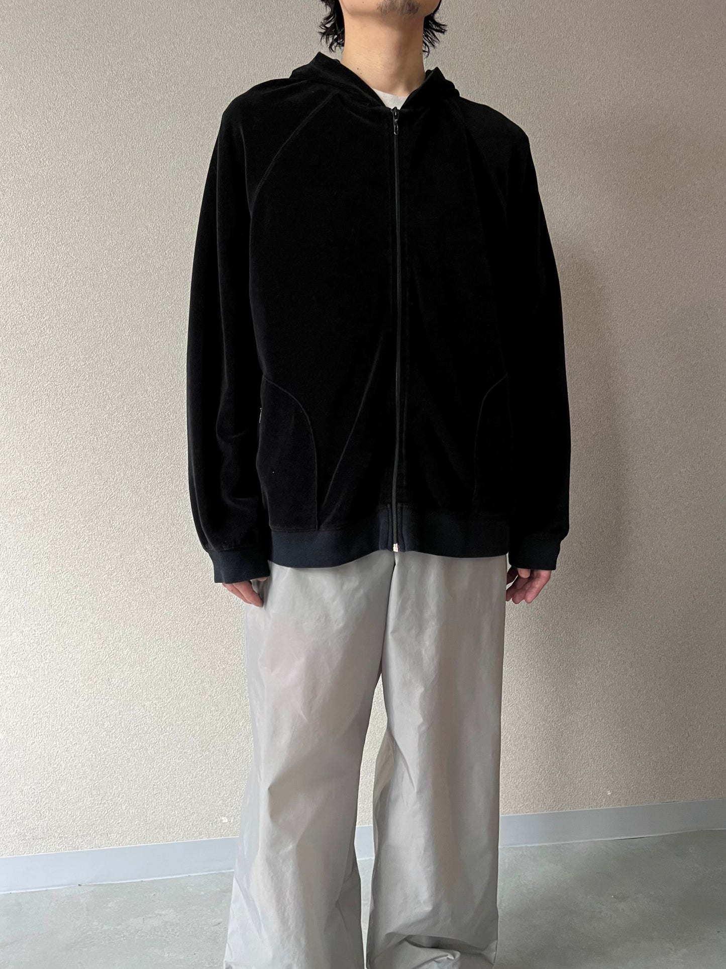 00's mossimo velours hoodie