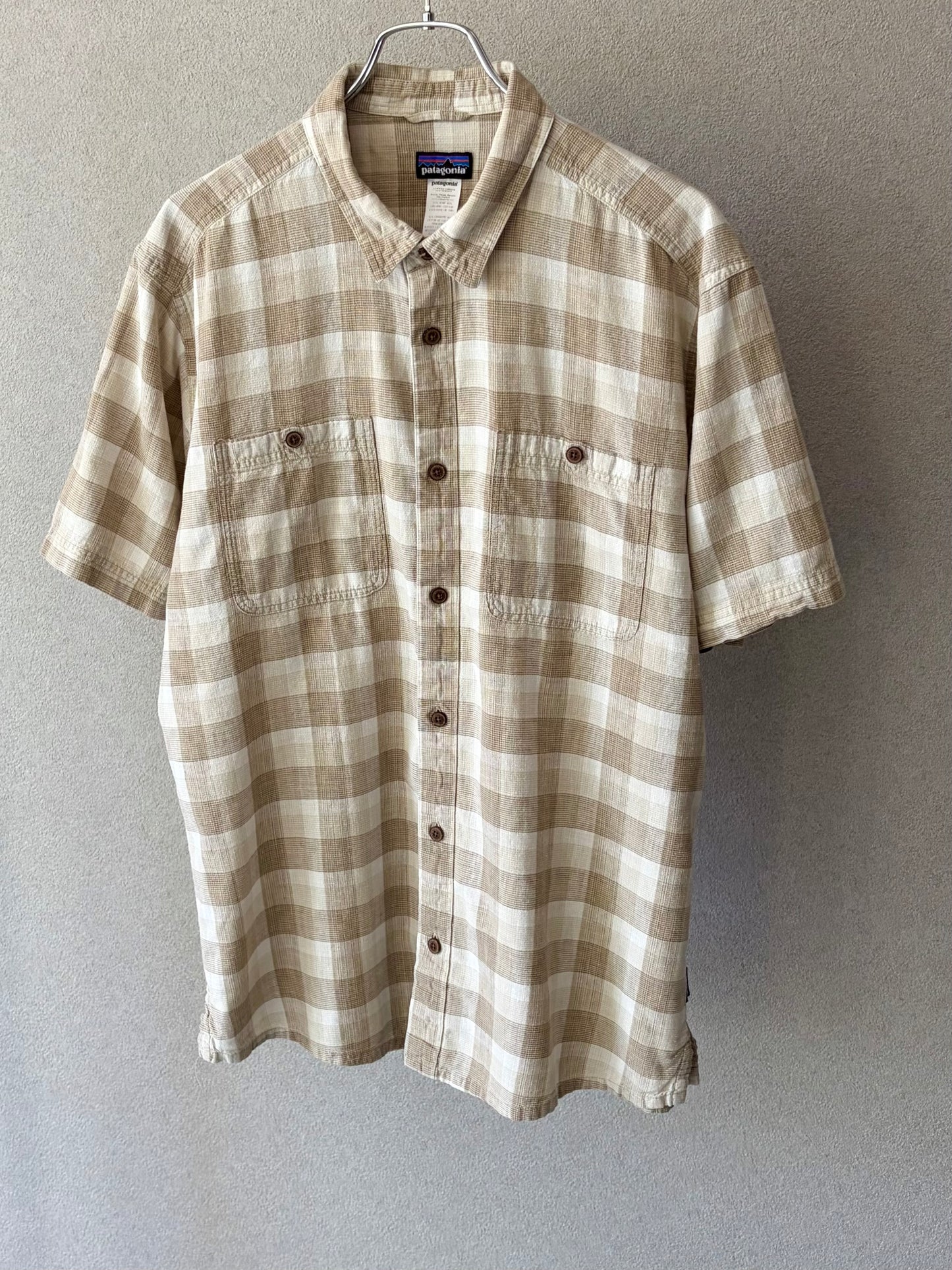 00's patagonia hemp x cotton shirt