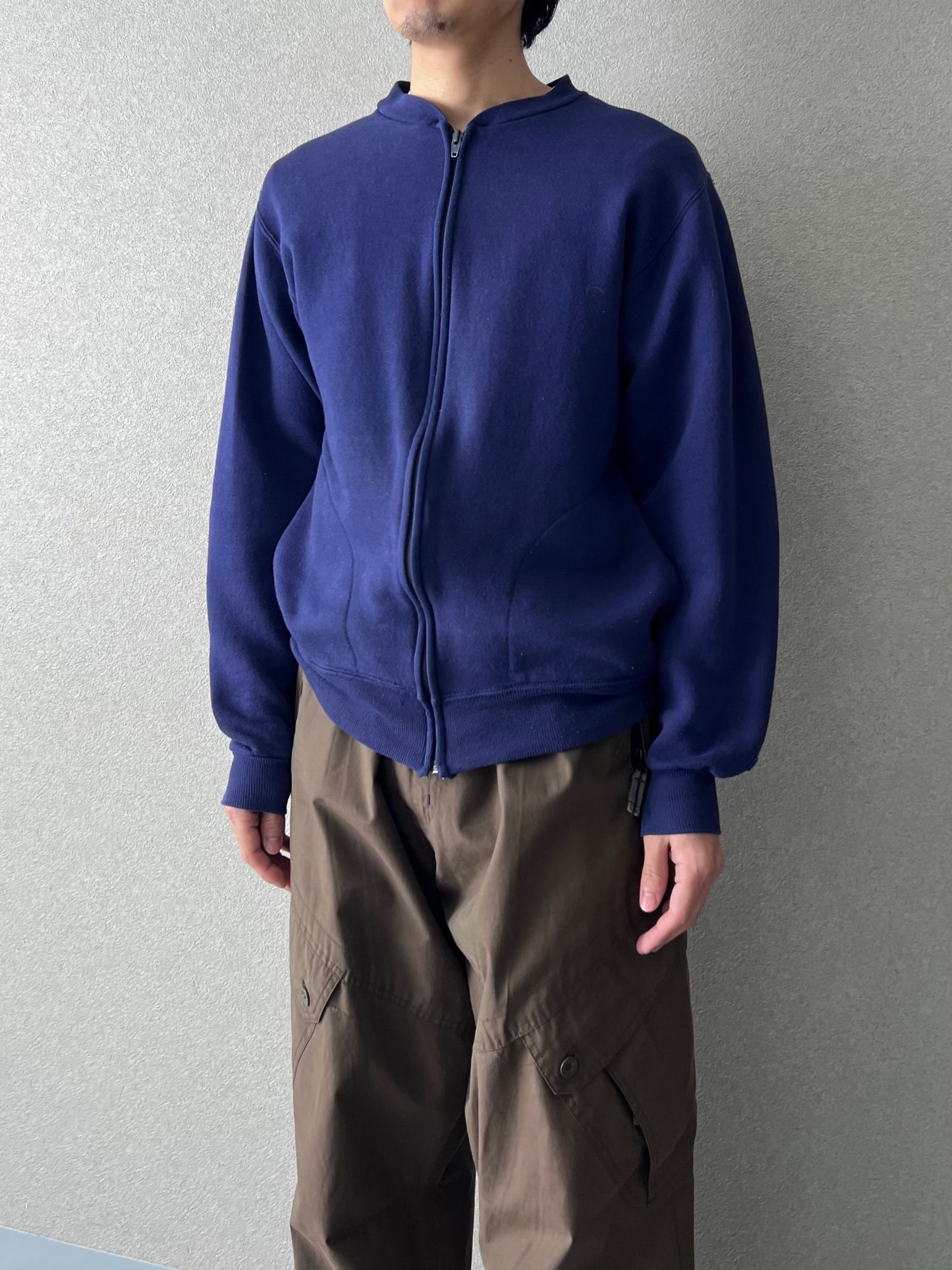 80's RUSSELL zip up sweater "Made in USA"