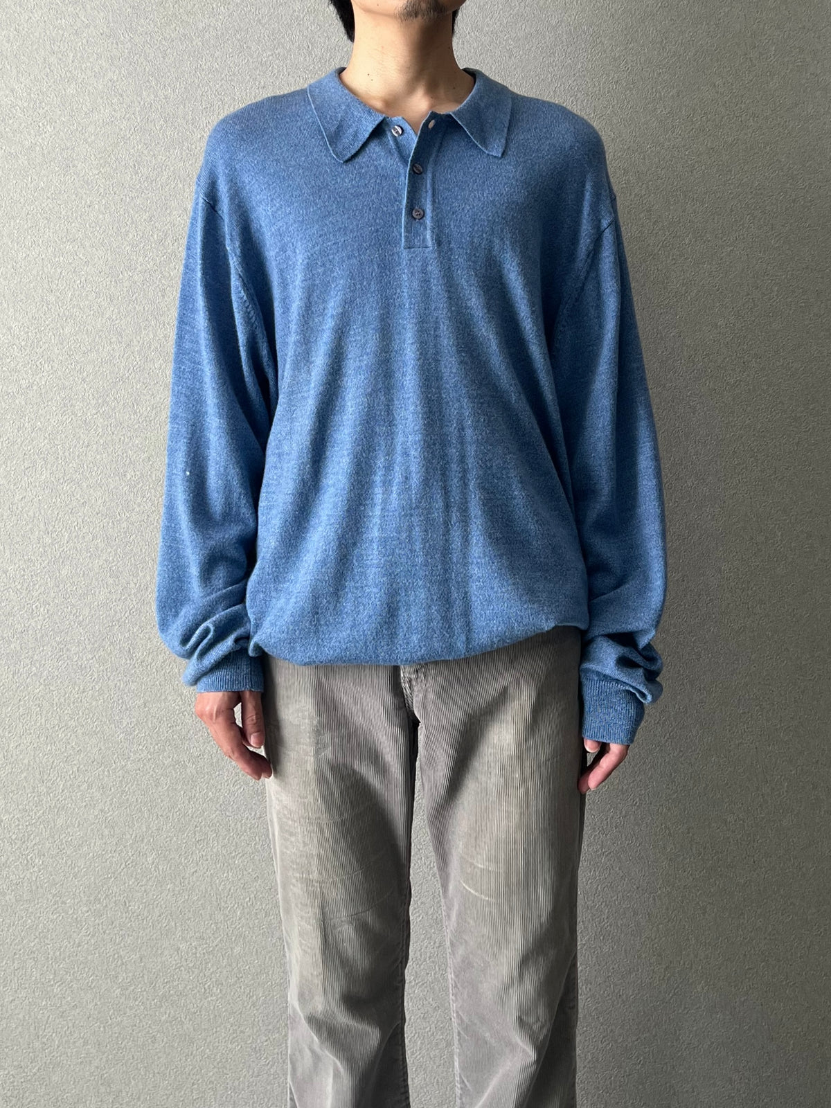 00's JOS.A.BANK knit polo shirt