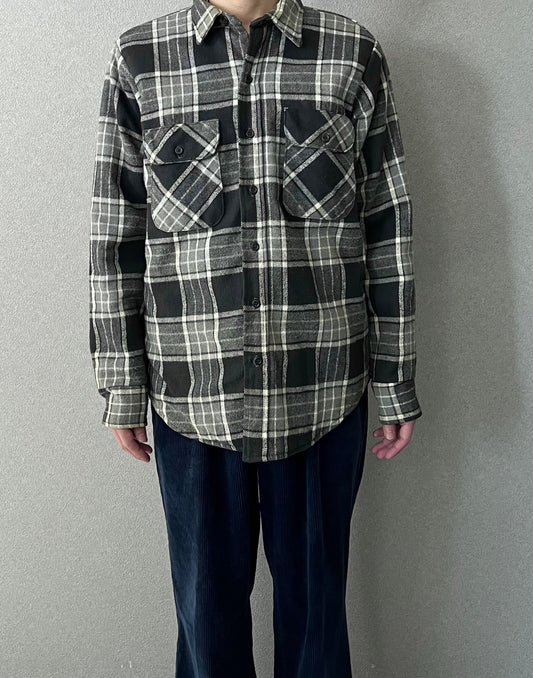 80's  FIVE BROTHER quilting flannel shirt "Made in USA"