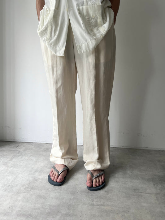 90's Polo Ralph Lauren silk × linen slacks