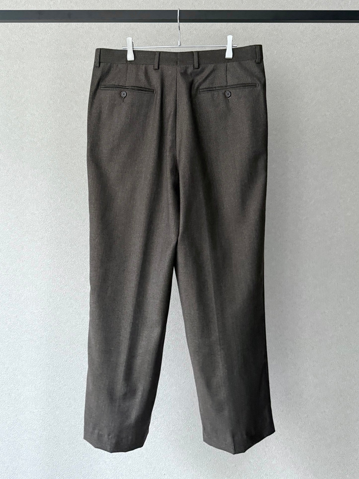 00's Santorelli wool flannel slacks "Made in ITALY"