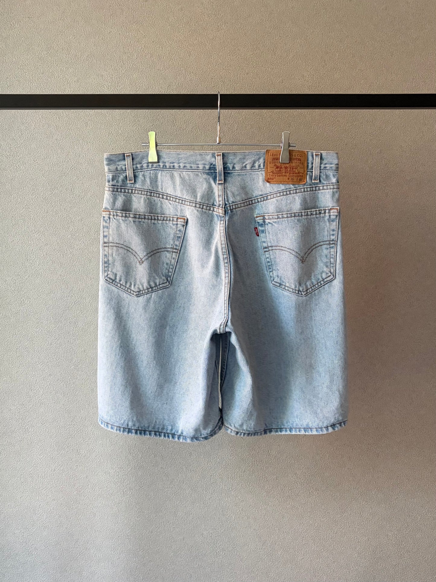 00's Levi’s 550 denim shorts "Made in MEXICO"