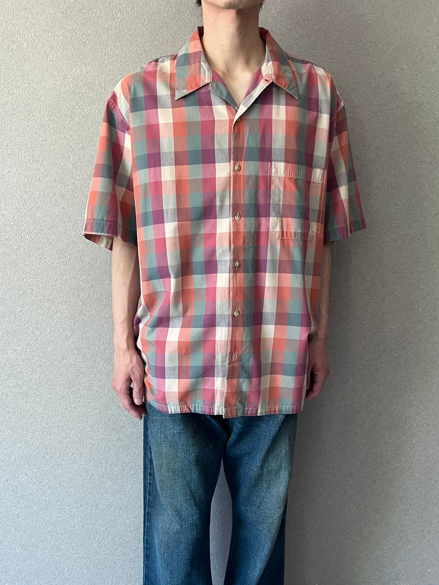 00's PENDLETON open collar shirt