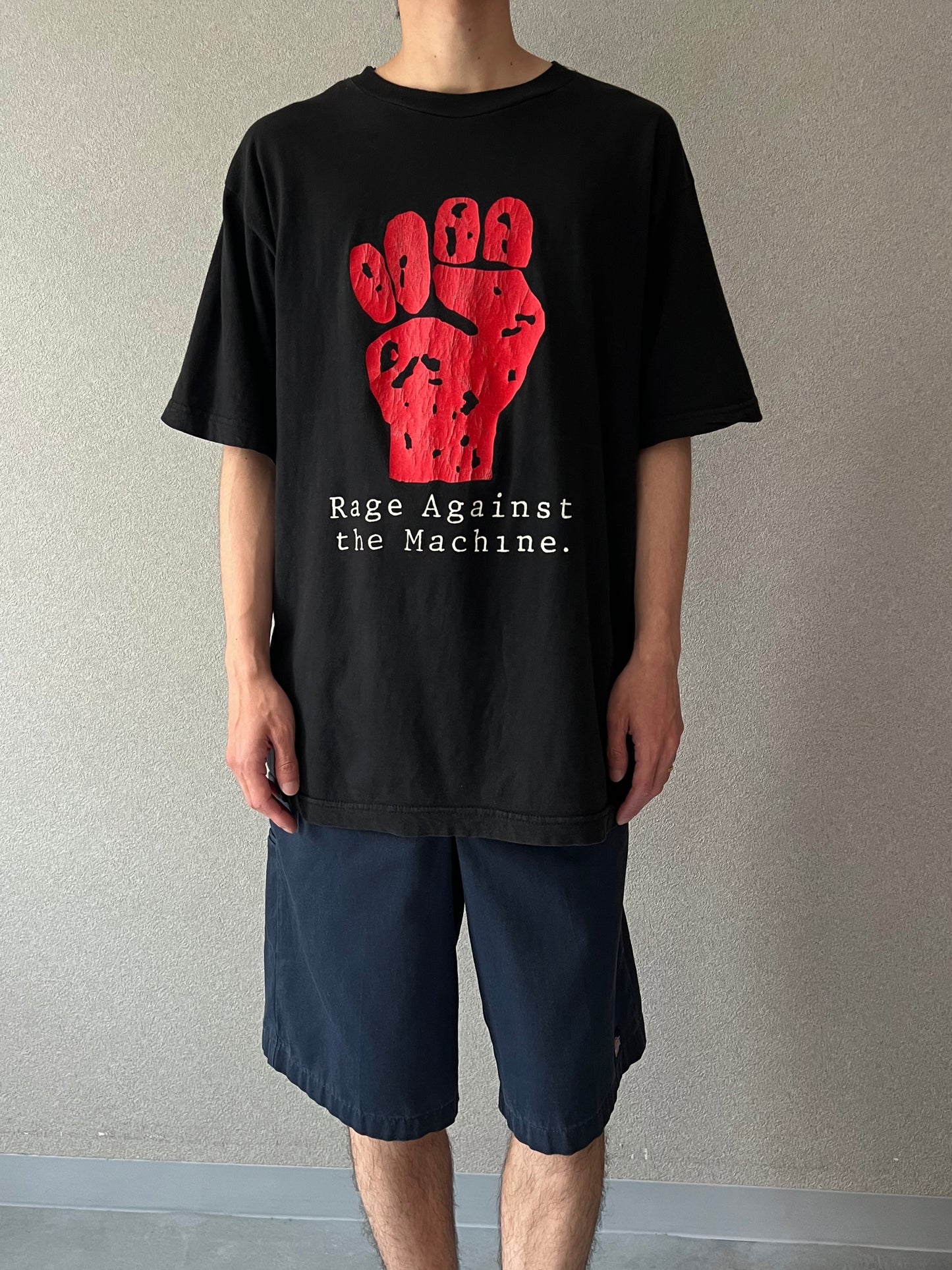 90's〜 RAGE AGAINST THE MACHINE music t-shirt