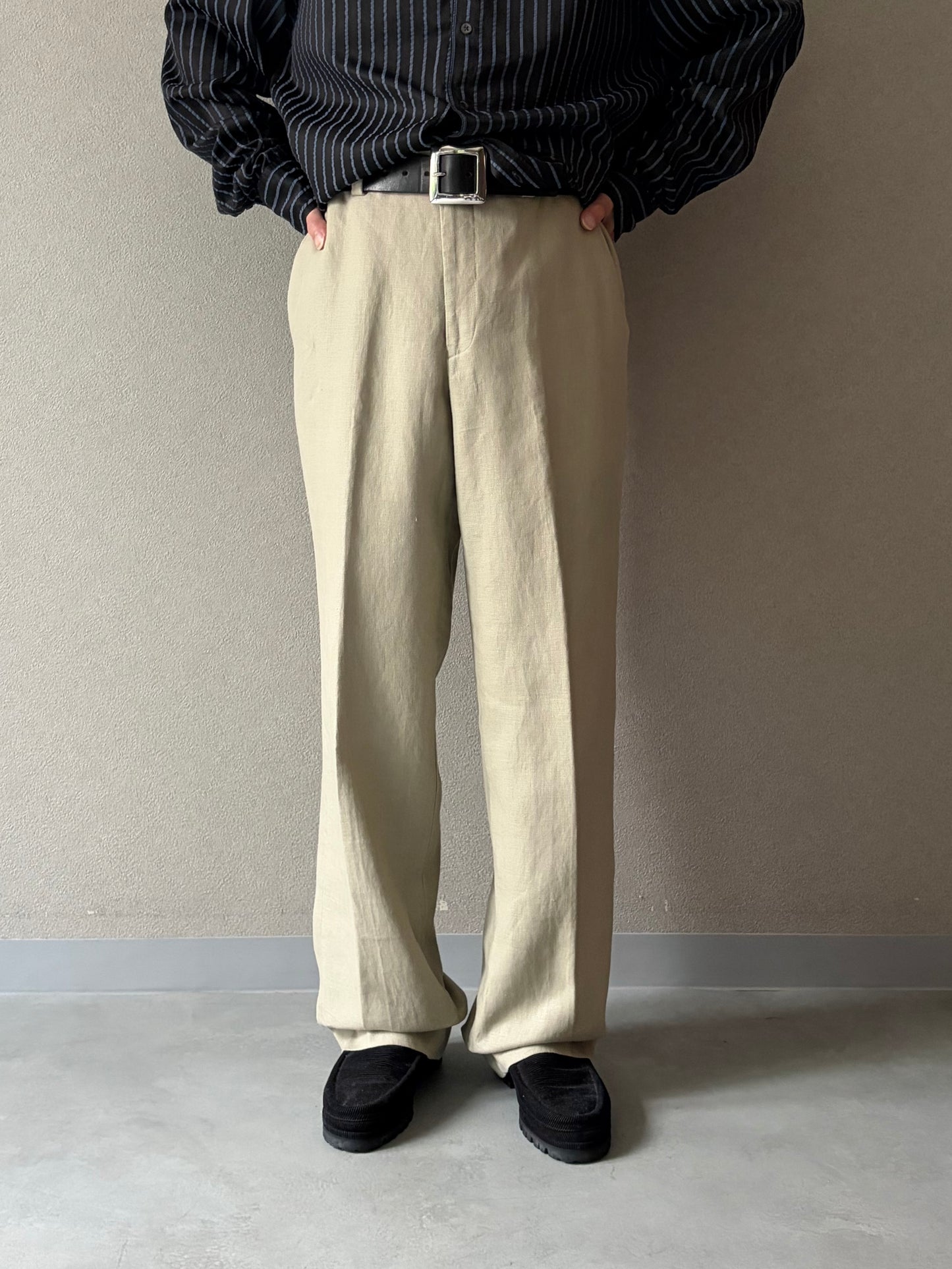 00's Calvin Klein linen slacks