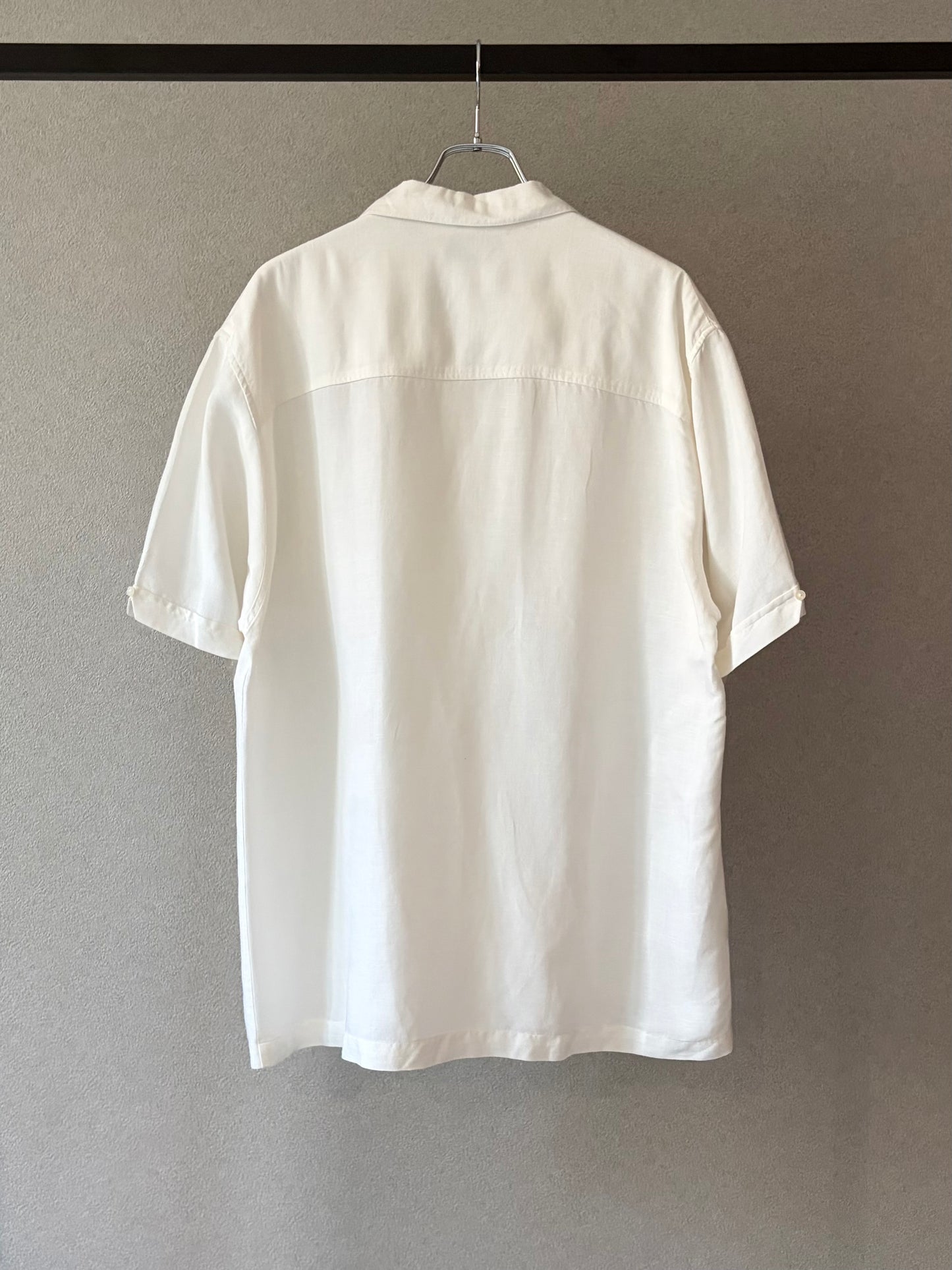 00's CUBAVERA open collar linen shirt