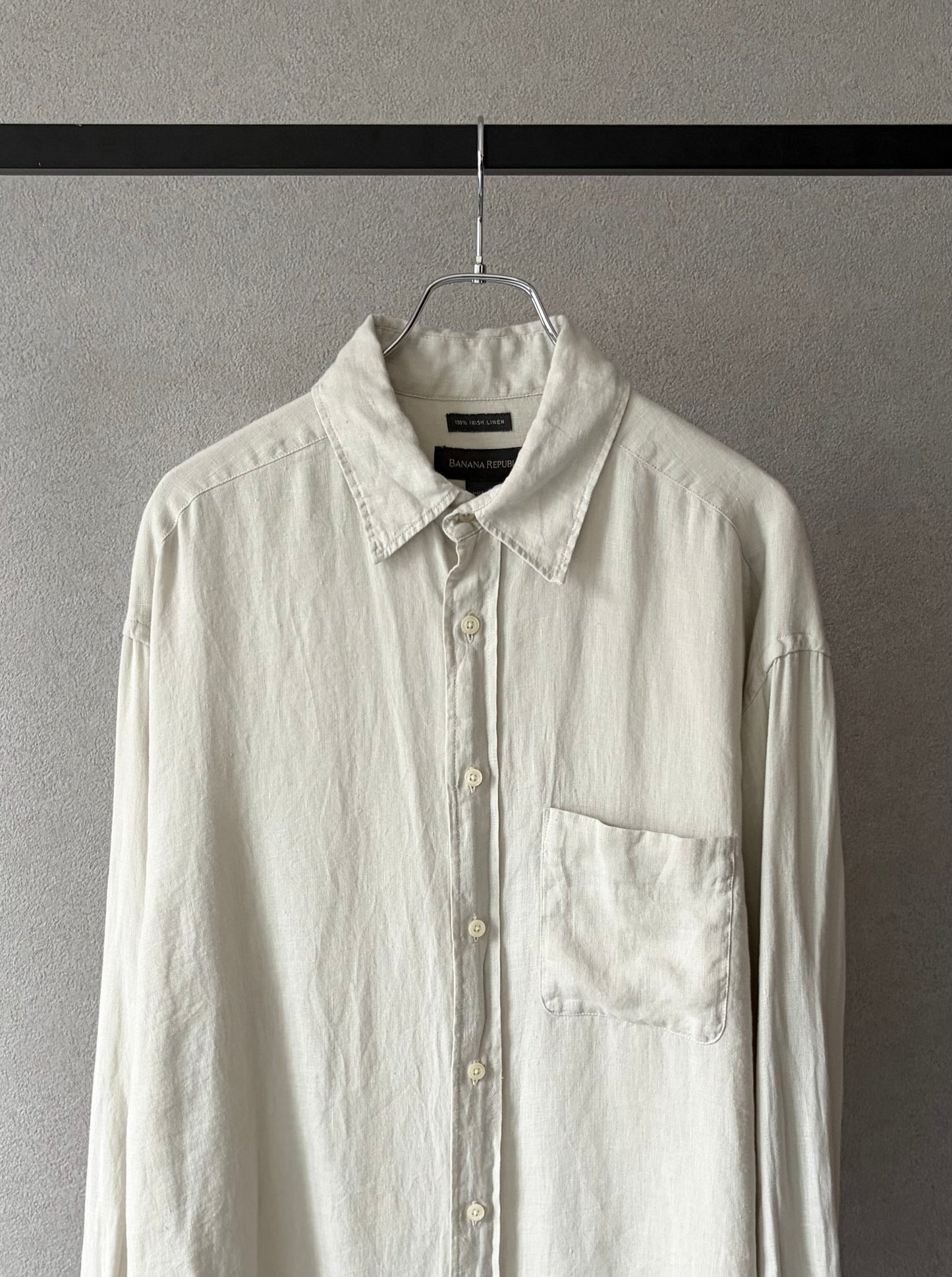 00's BANANA REPUBLIC irish linen shirt