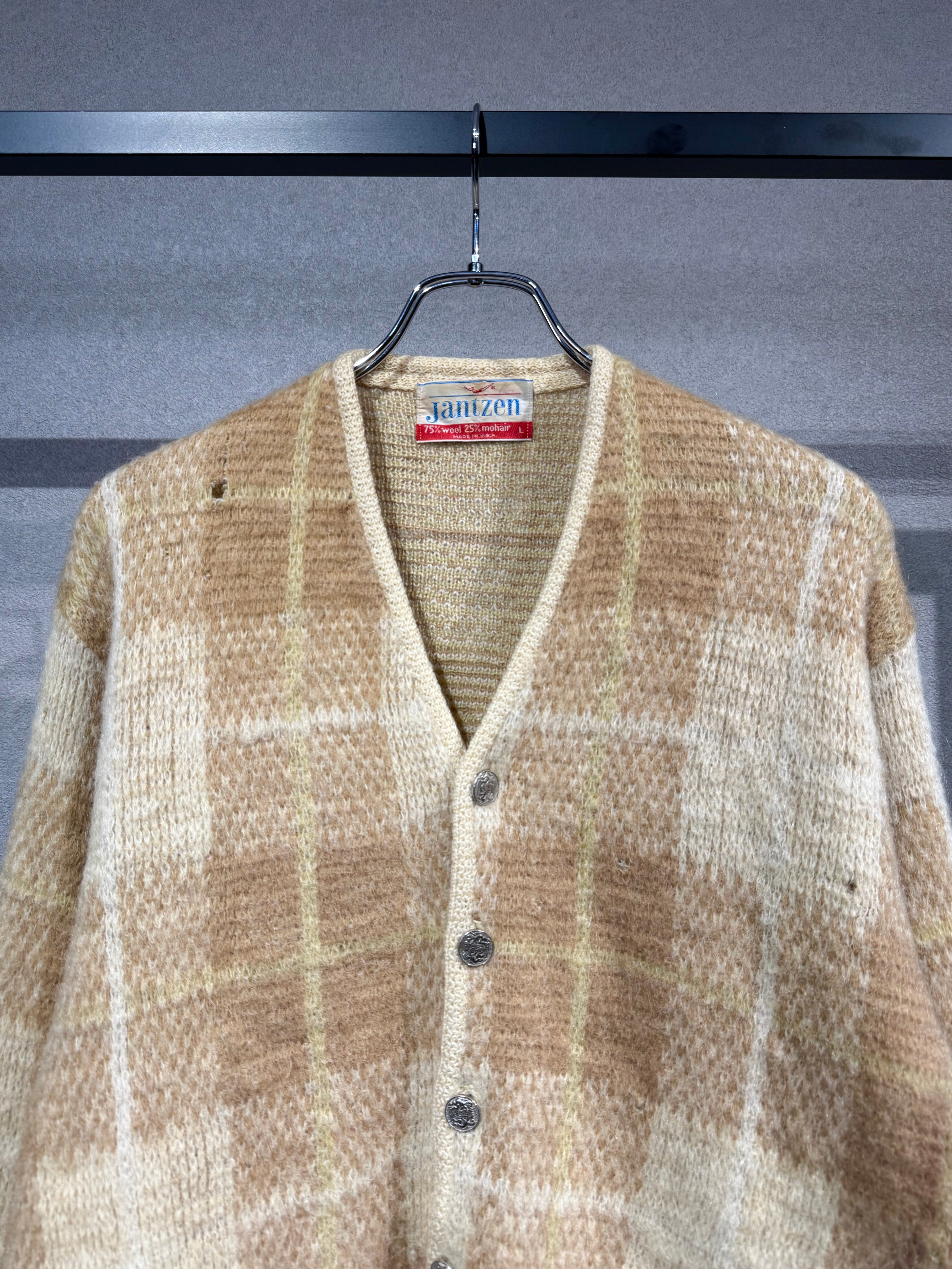 60s Jantzen モヘアカーディガン USA製 Lサイズ 60's Jantzen mohair cardigan 