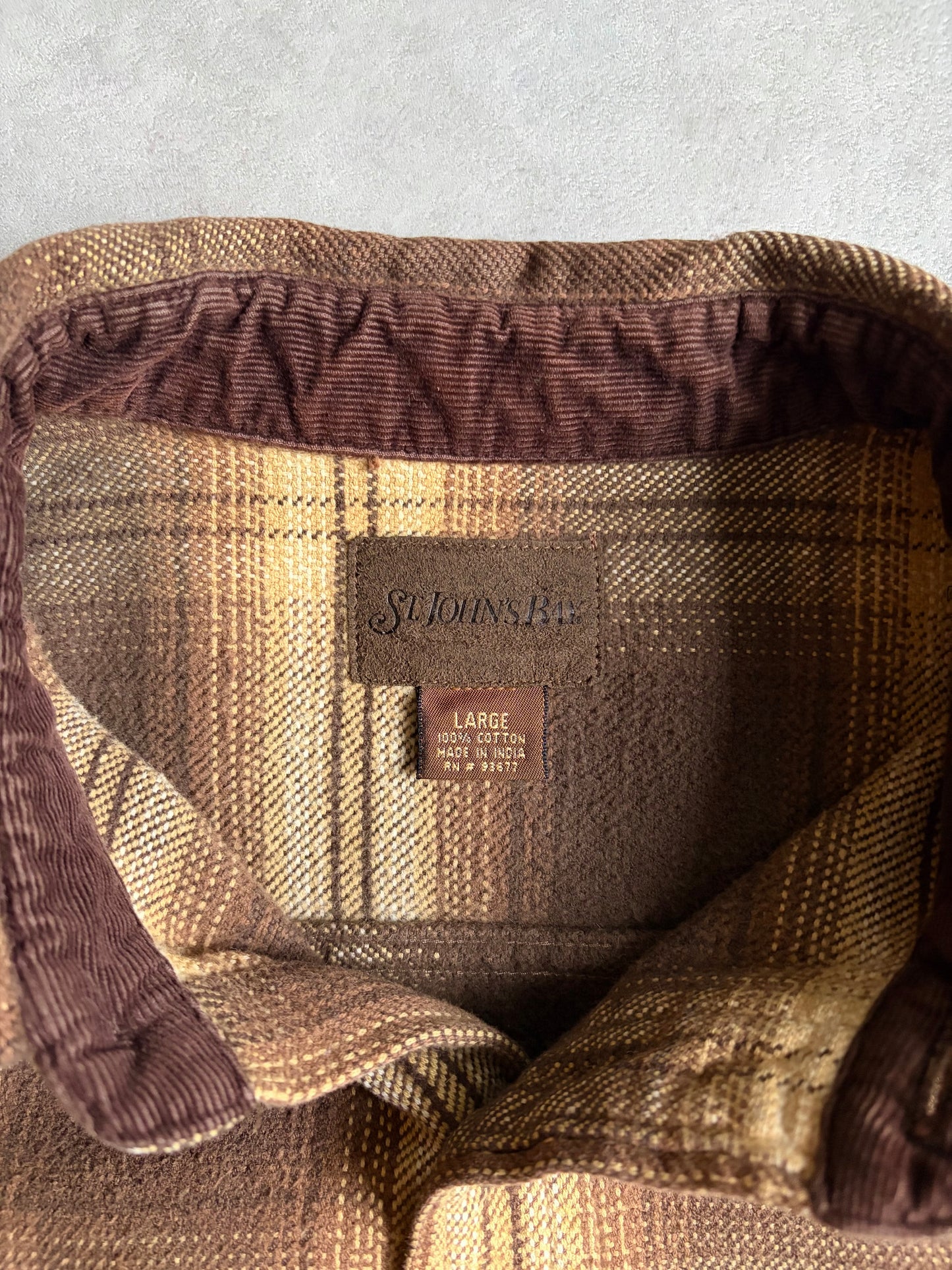 00's ST. JOHN’S BAY flannel shirt
