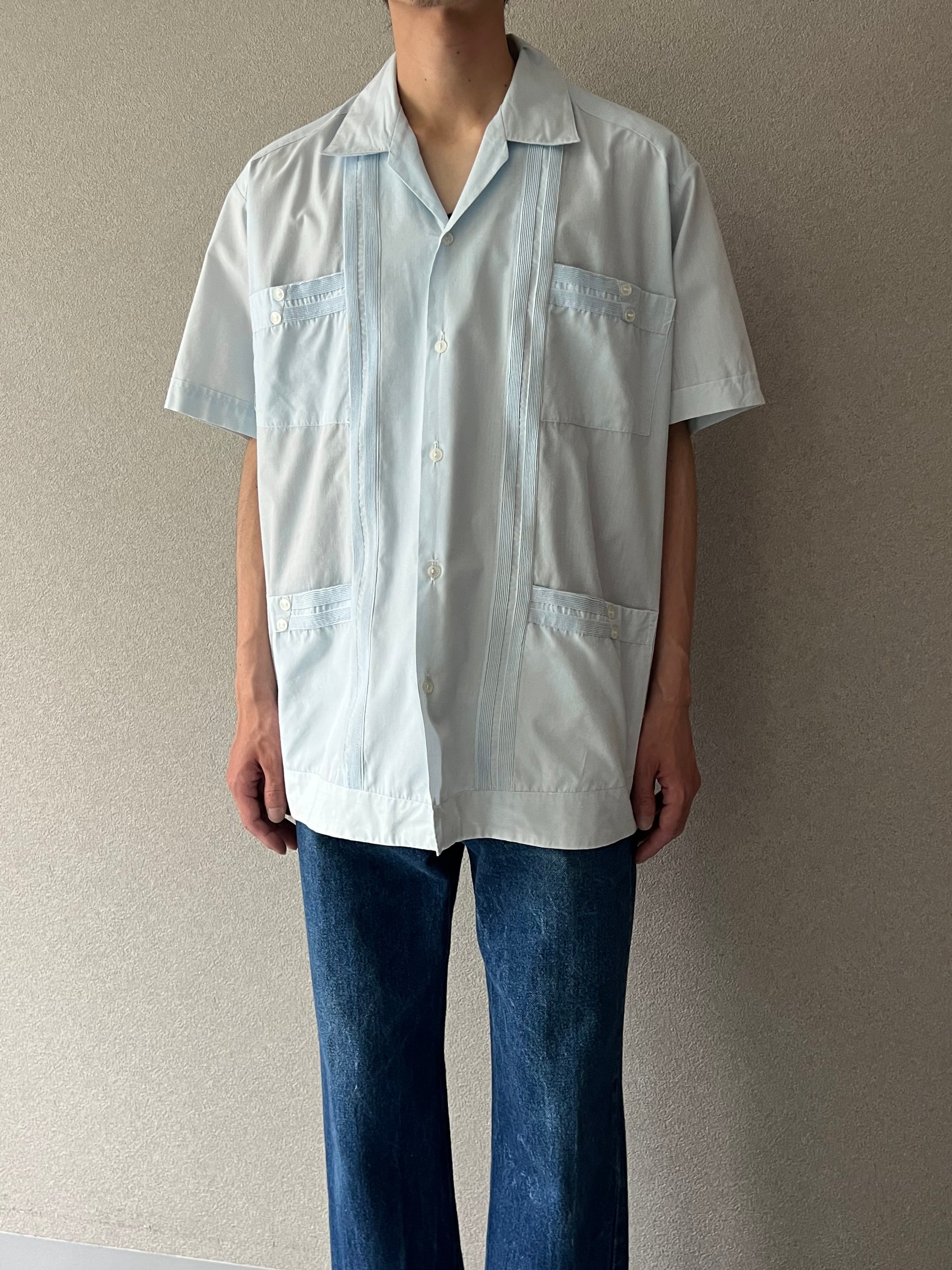 JFA ヤナギサワ 13番 シャツ 80's YUCATECA guayabera shirt – HARU CLOTHING STORE