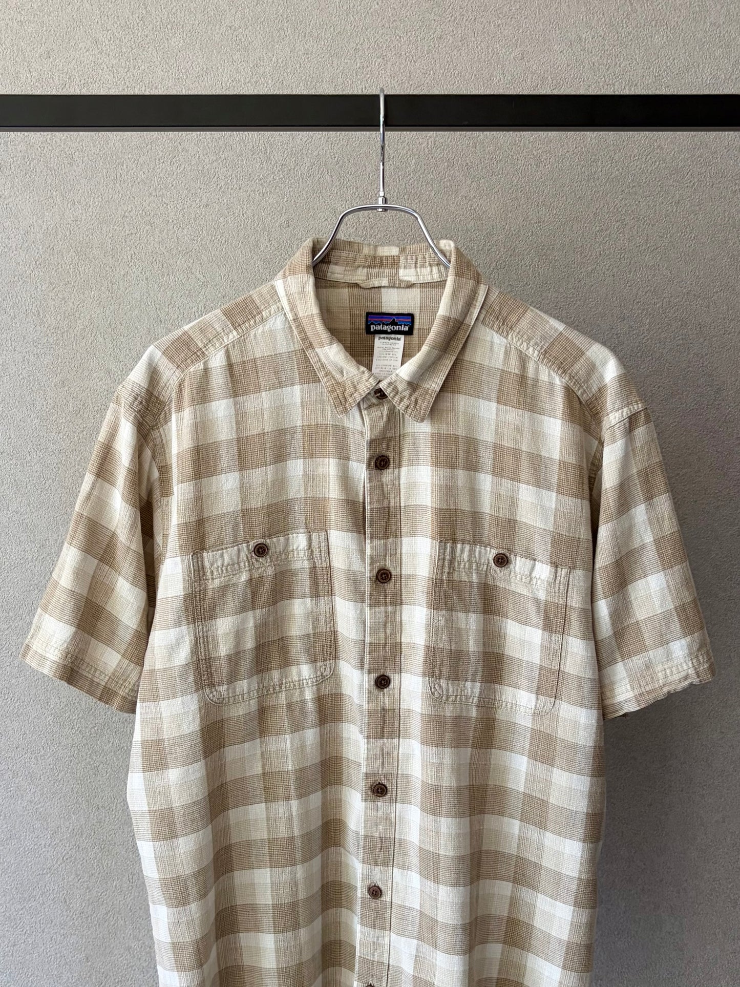 00's patagonia hemp x cotton shirt