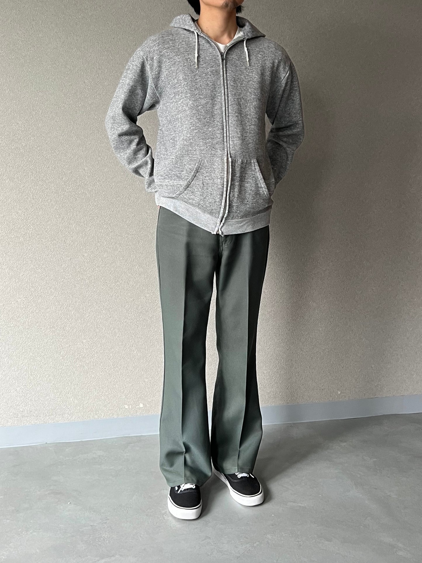 80's UNKNOWN zip up sweat hoodie