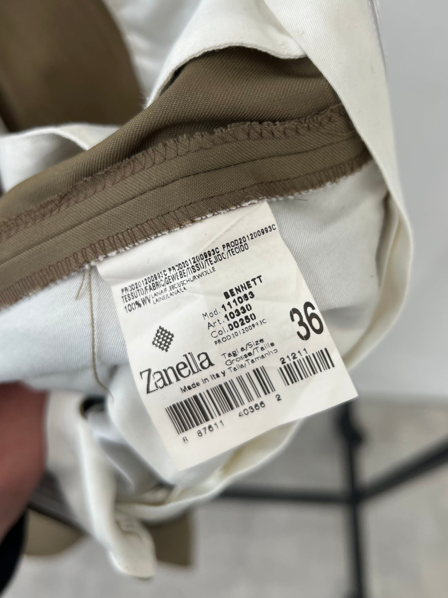 90's Zanella wool slacks "Made in ITALY"