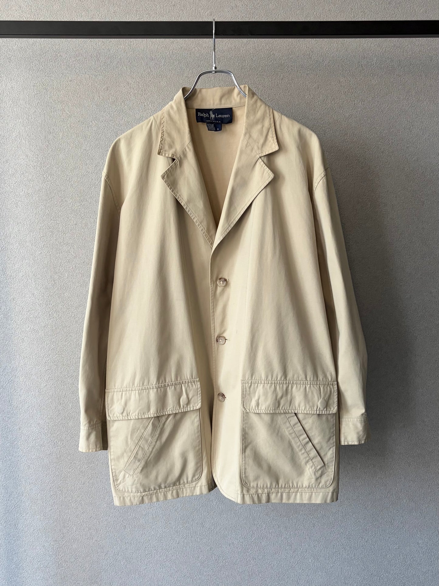 80's Polo Ralph Lauren cotton tailored jacket "Made in USA"